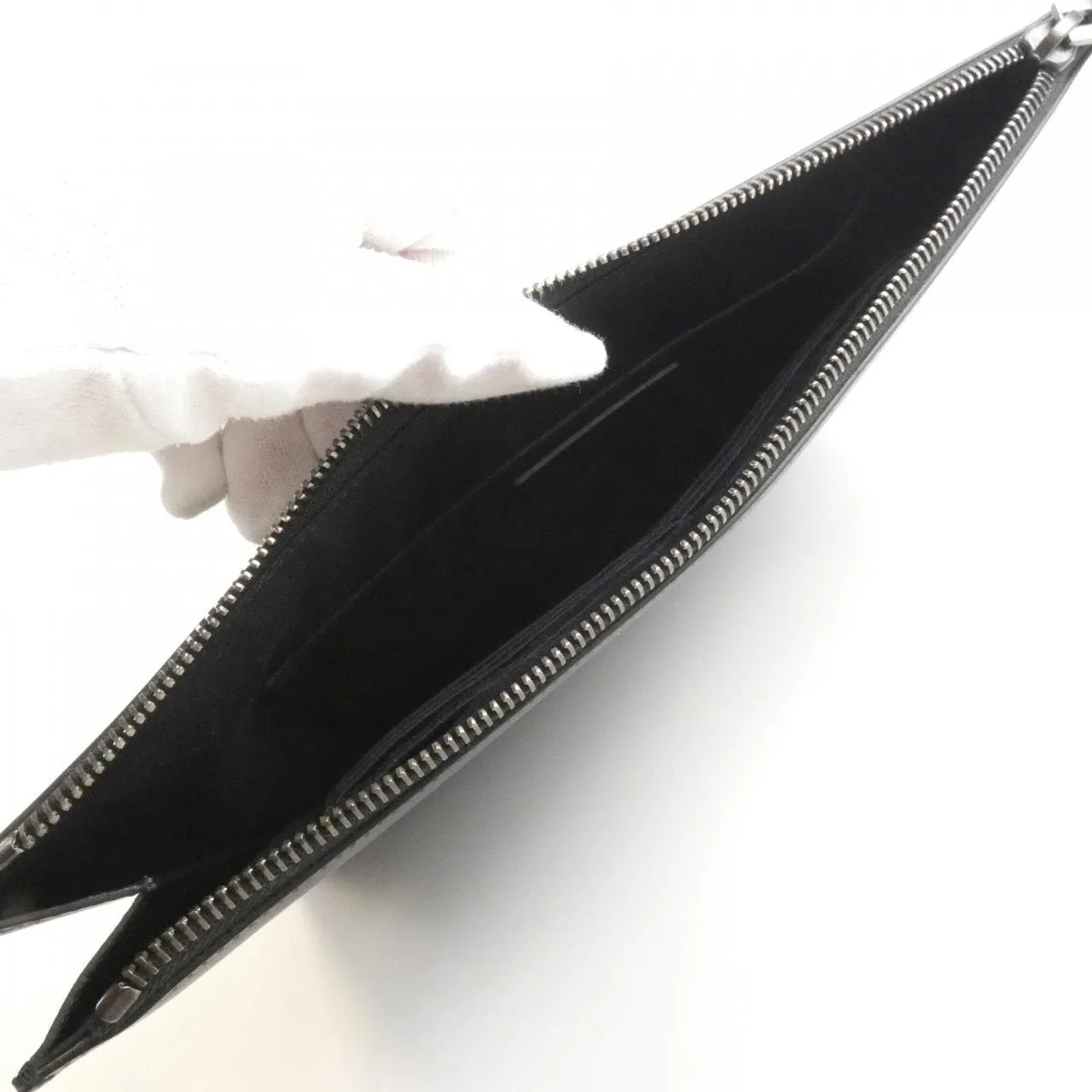 SAINT LAURENT 397294 Handbag Leather 黑色 皮革 中古品A - 縮圖 5