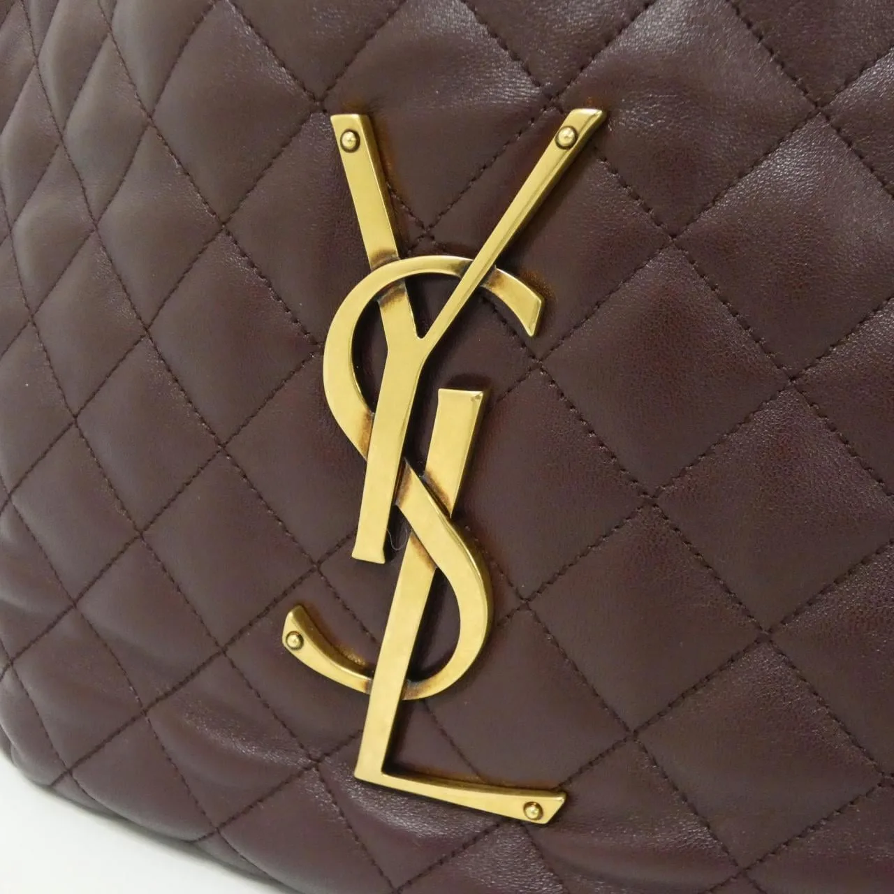 SAINT LAURENT 858191 AAANG Handbag Lambskin 黑色 羊皮 中古品A - 縮圖 4