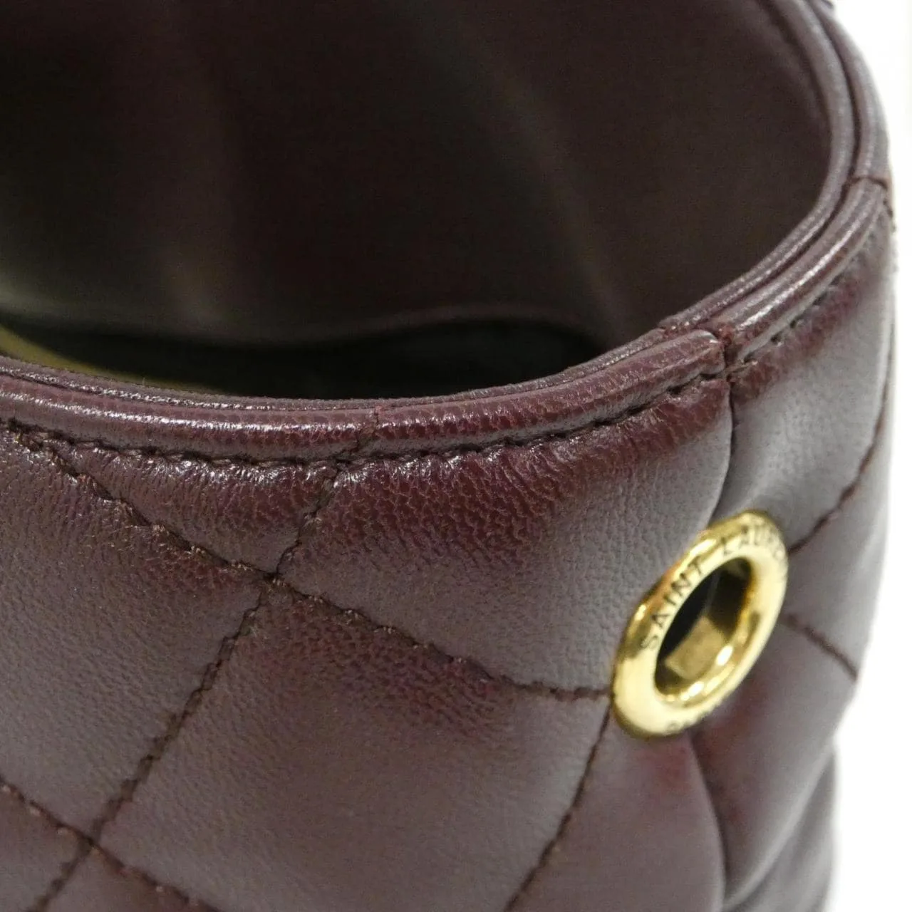 SAINT LAURENT 858191 AAANG Handbag Lambskin 黑色 羊皮 中古品A - 縮圖 6