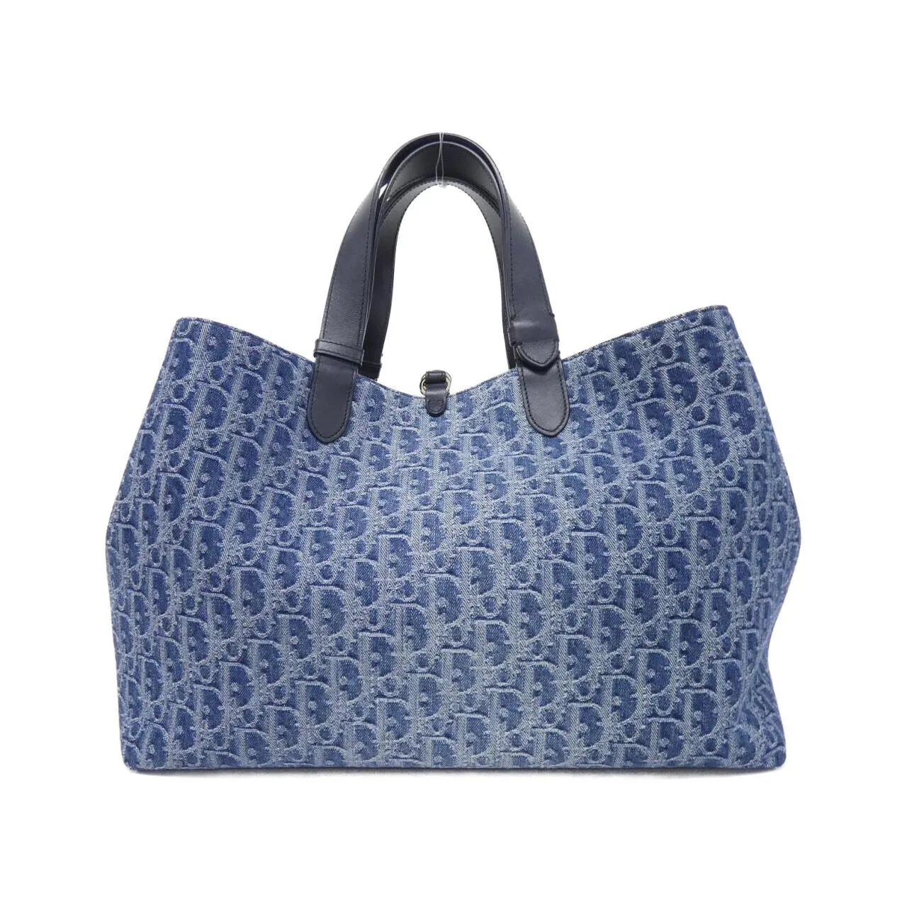 DIOR Toujours M2820ODCE Handbag Denim 黑色 牛仔布 中古品A - 縮圖 2