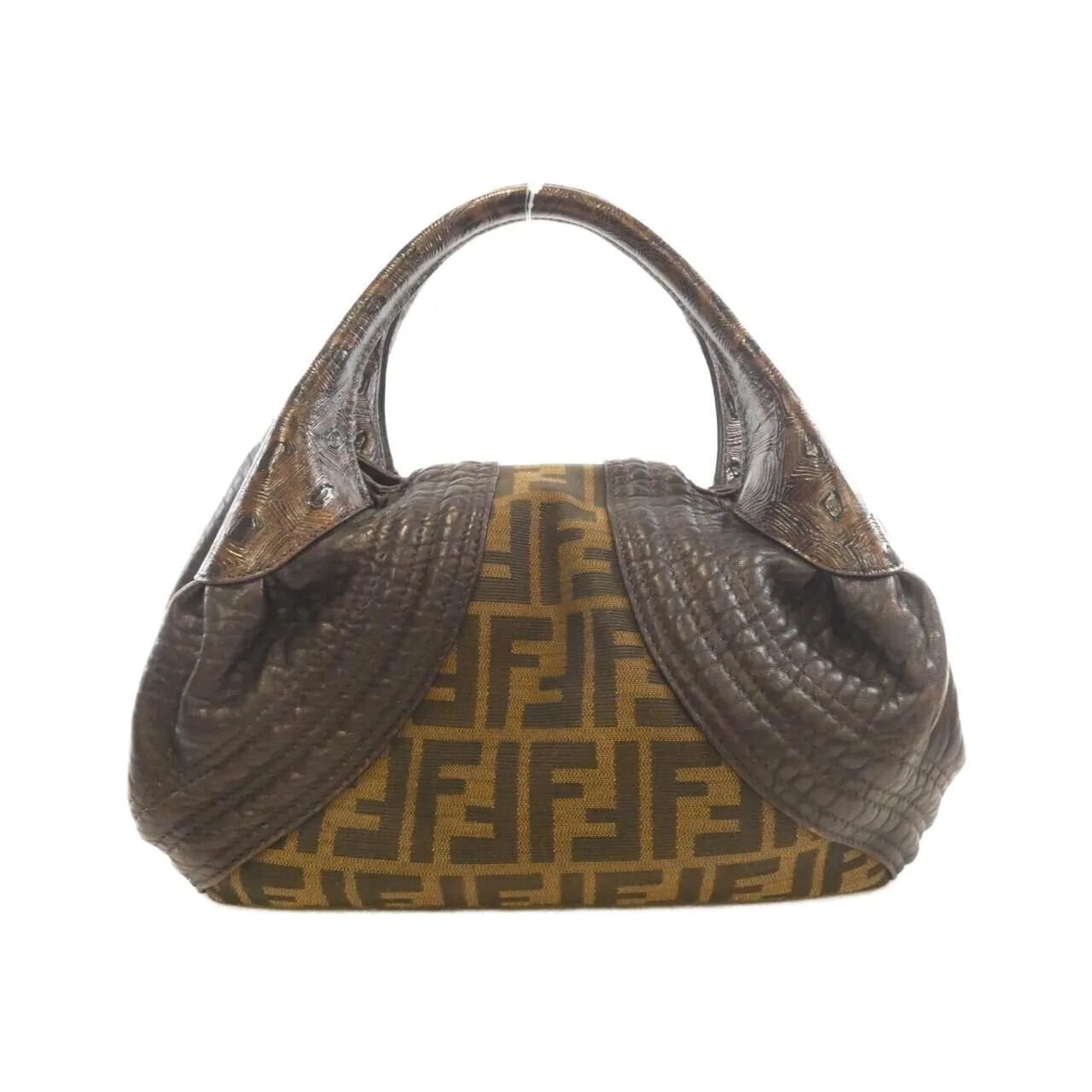 FENDI Baguette 8BR589RPU Handbag Canvas Black Canvas - Thumbnail 2