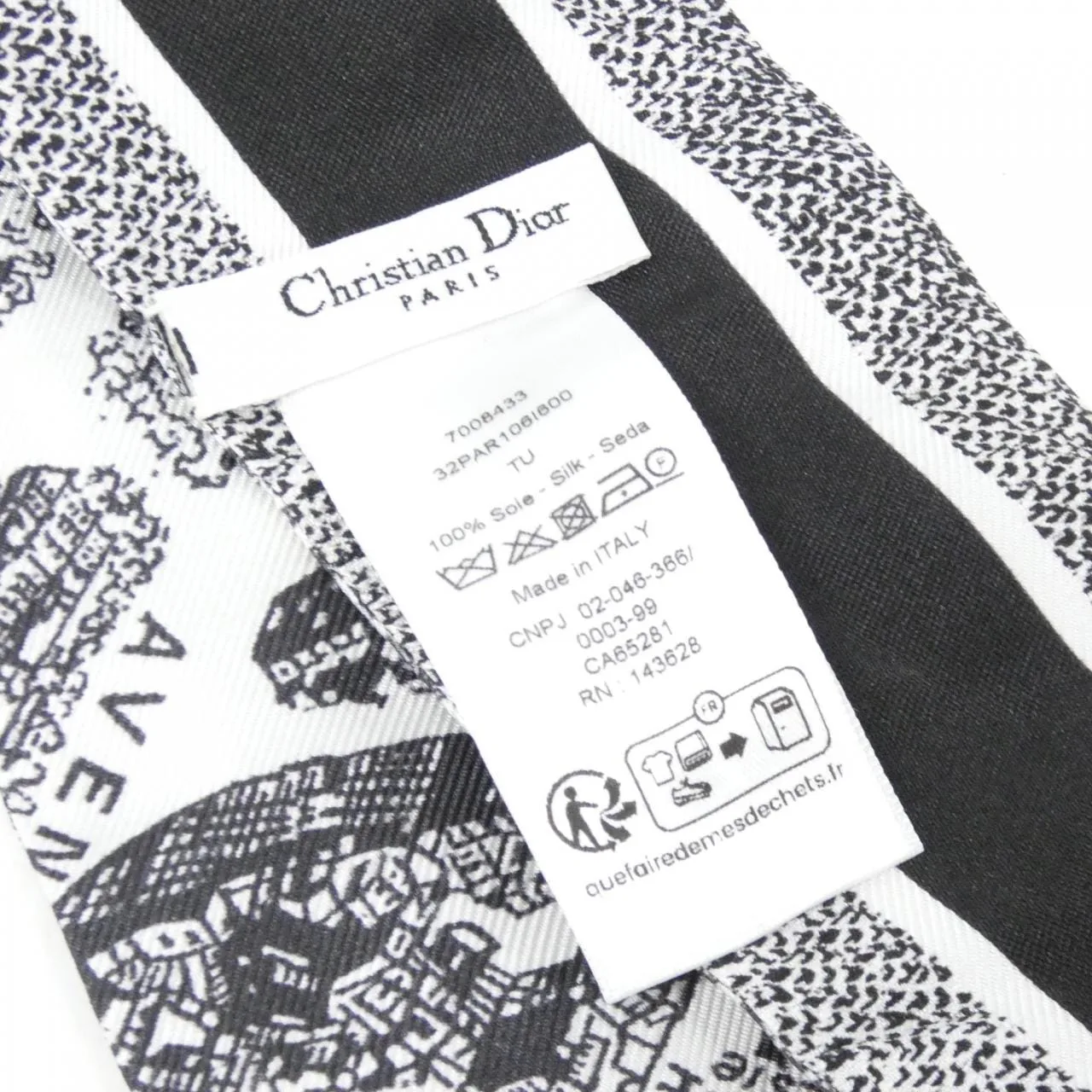DIOR 32PAR106I600 Scarf Black Rank A - Thumbnail 5