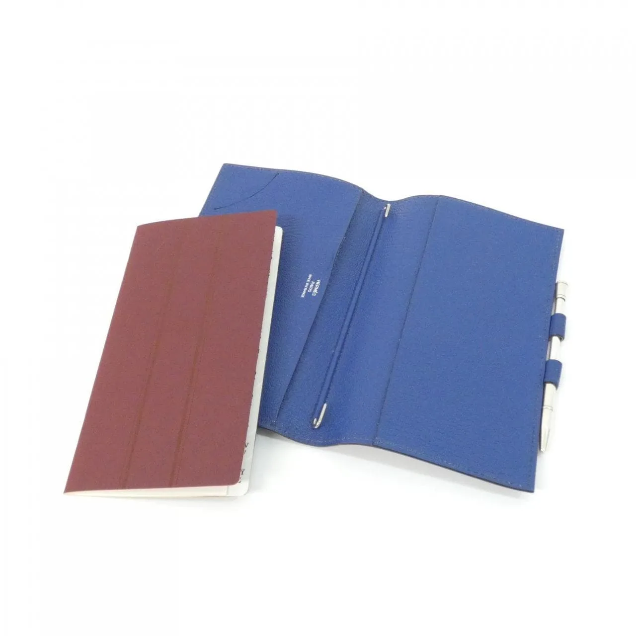 HERMES 034075CA Wallet Blue Rank A - Thumbnail 5
