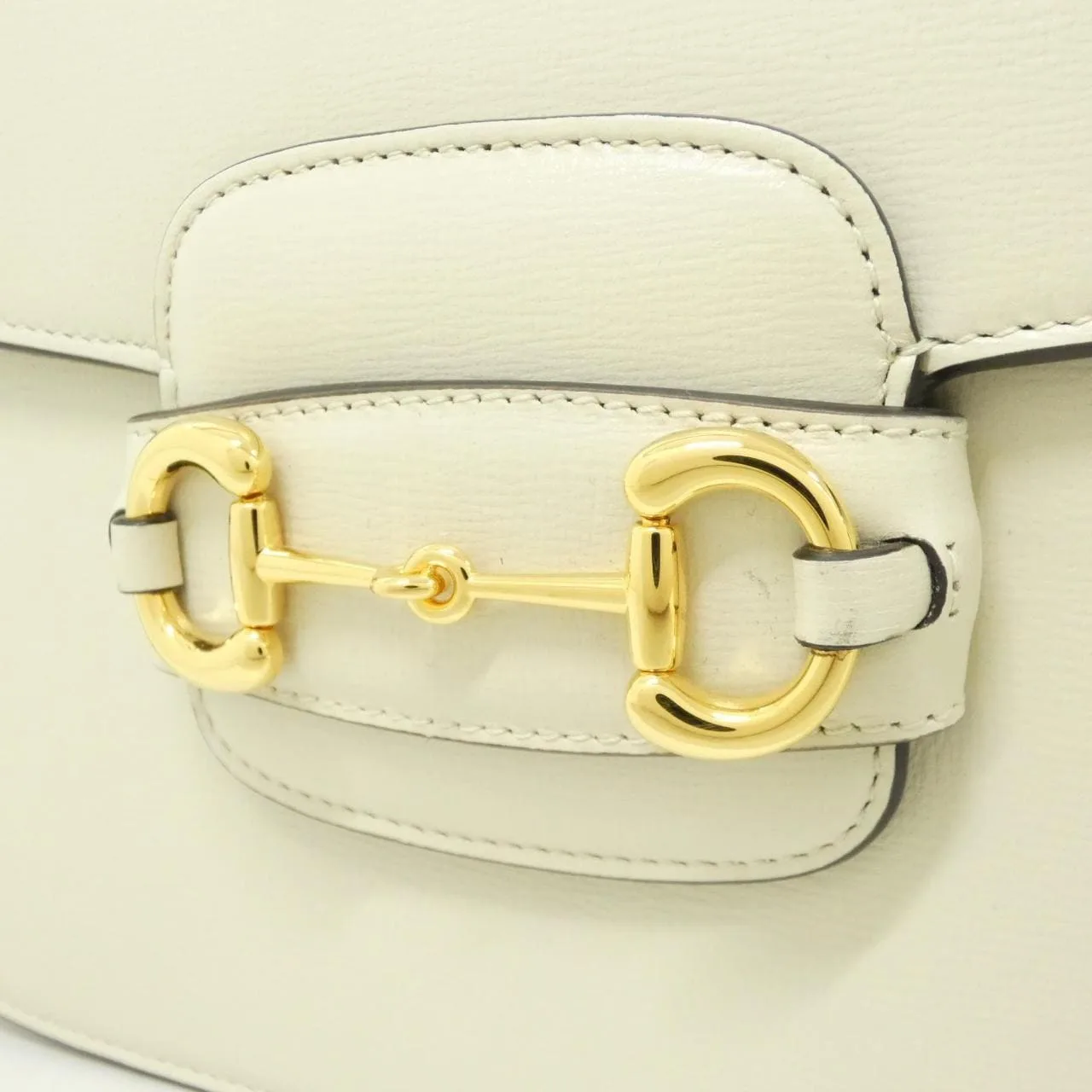 GUCCI Horsebit 1955 602204 1DB0G 肩背包 皮革 黑色 皮革 中古品A - 縮圖 5