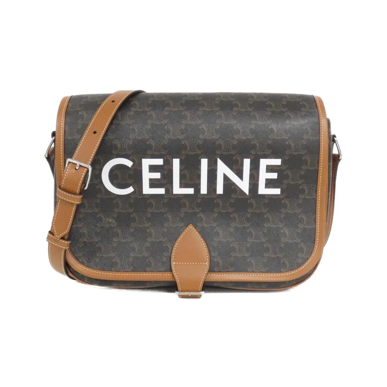 CELINE Ava 193902BZK Shoulder Canvas Black