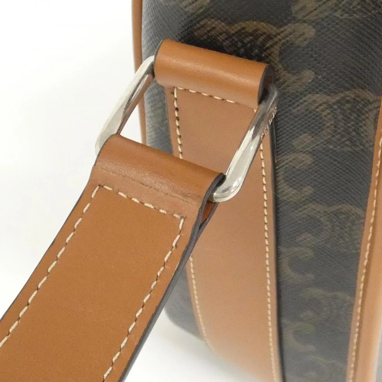 CELINE Ava 193902BZK Shoulder Canvas Black Canvas - Thumbnail 6