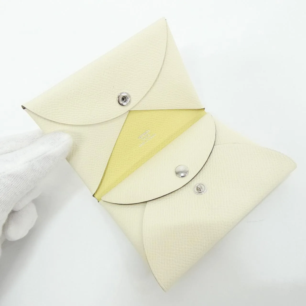 HERMES 083036CK Coin Case Epsom Black Epsom Leather Rank A - Thumbnail 3