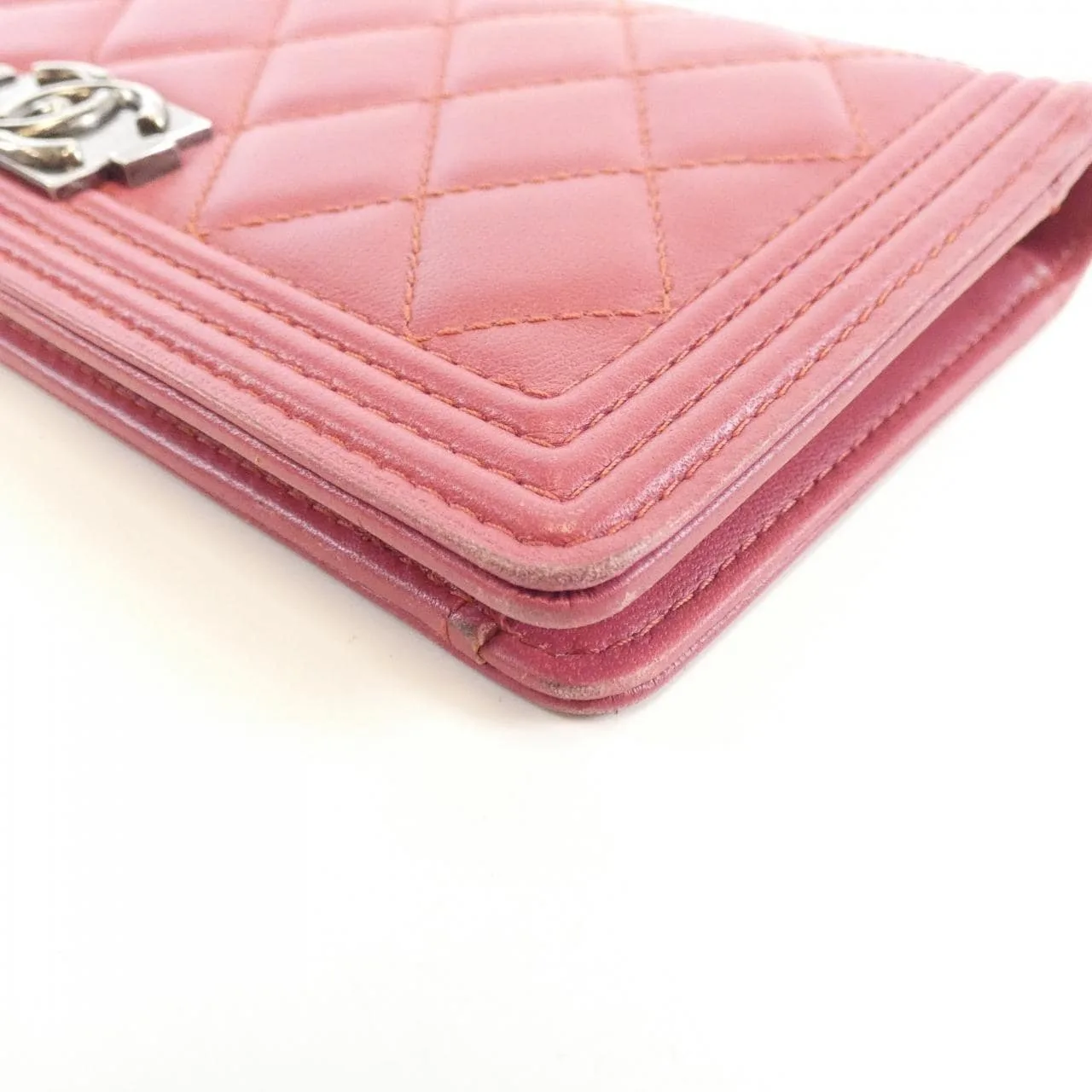CHANEL Boy Chanel 68722 銀包 羊皮 3