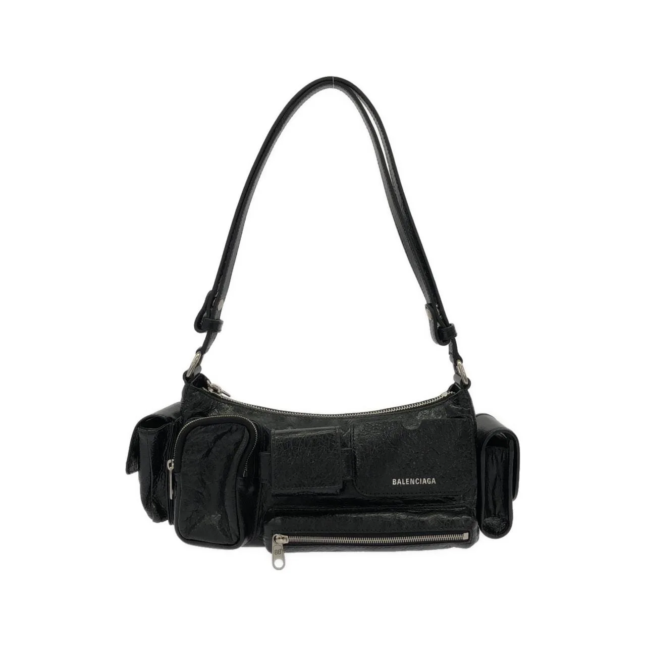BALENCIAGA 802227 210C8 Shoulder Lambskin Black