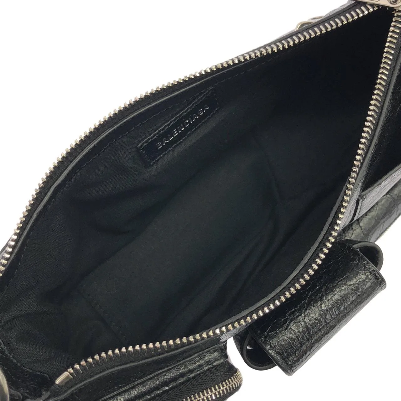 BALENCIAGA 802227 210C8 Shoulder Lambskin Black Lambskin Rank A - Thumbnail 7