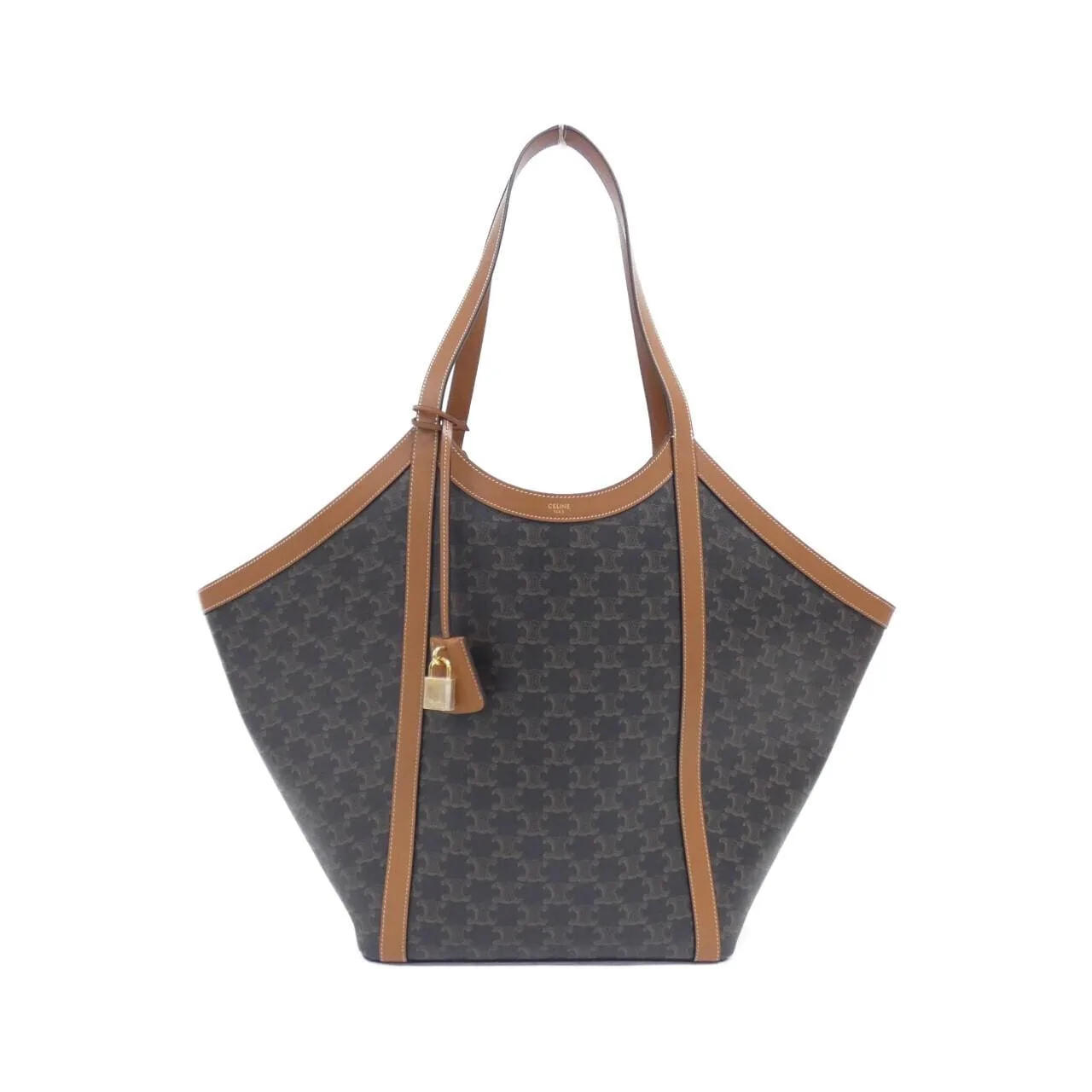 CELINE Cabas 121572GQC Handbag Canvas Black