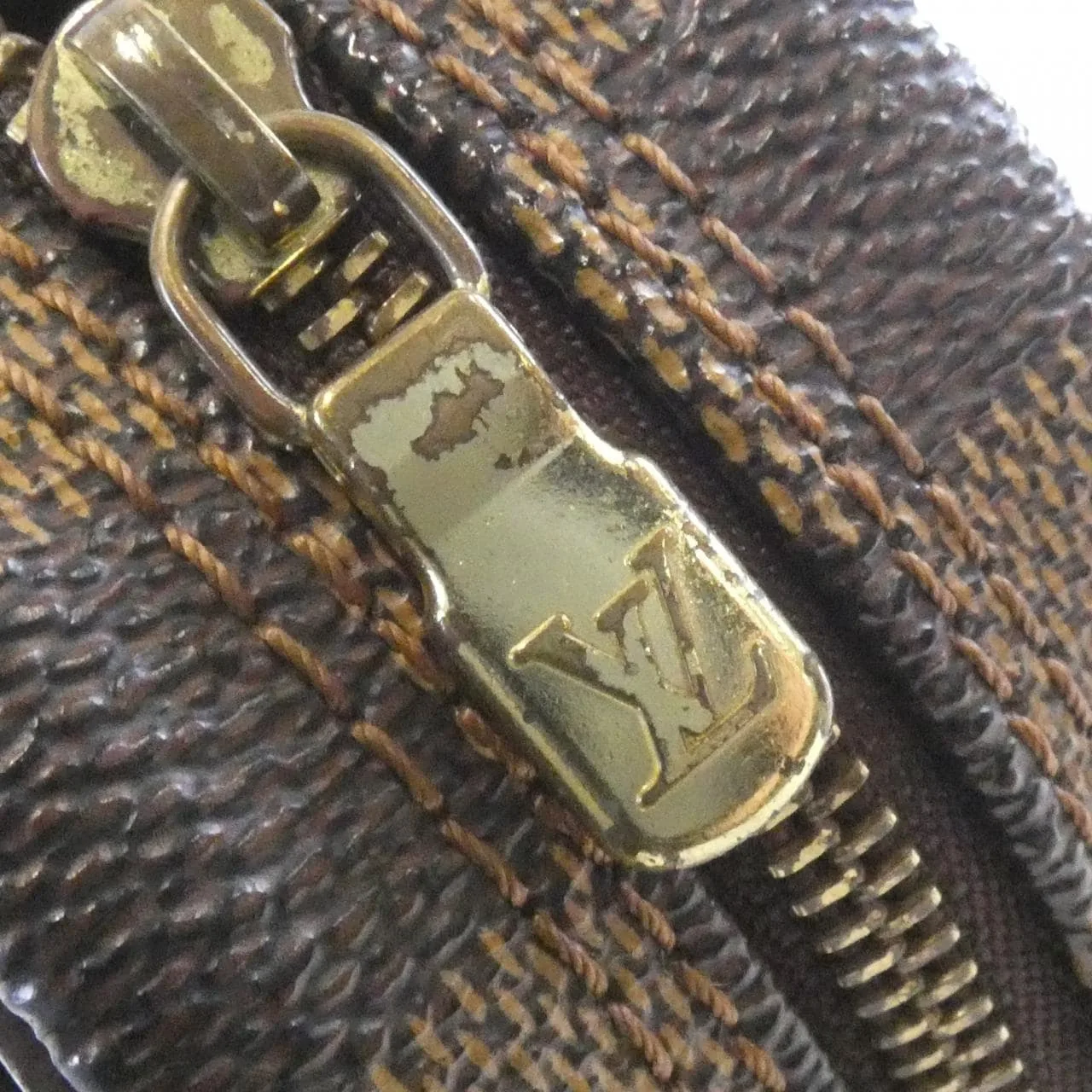 LOUIS VUITTON Pochette N51296+M68214 Shoulder Damier Black Damier Rank B - Thumbnail 4