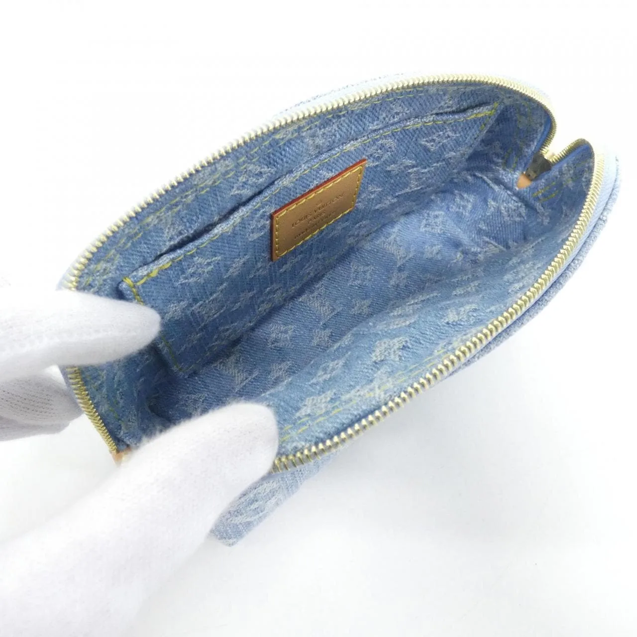 LOUIS VUITTON Pochette M83616 Pouch Monogram Blue Monogram Rank A - Thumbnail 4