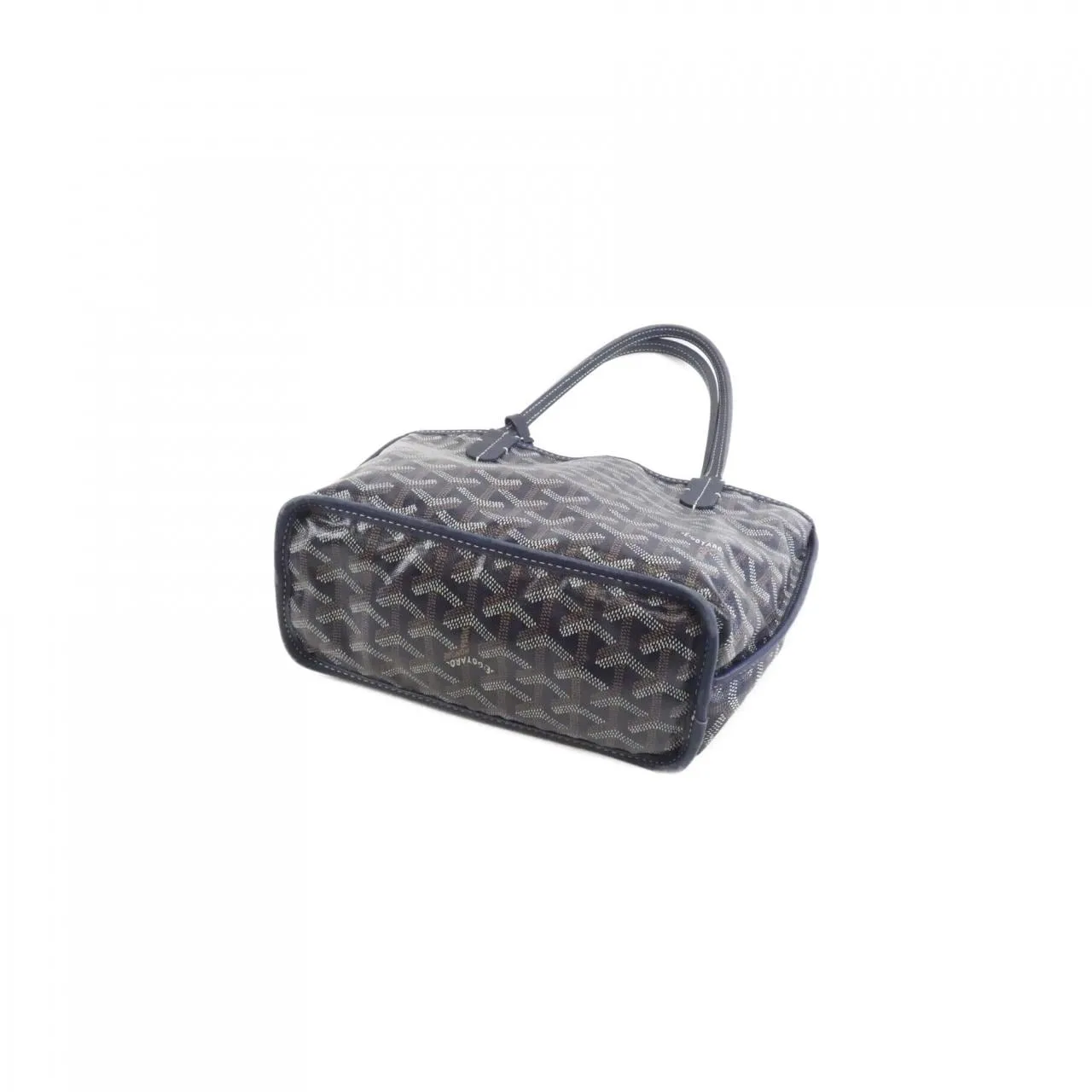GOYARD Anjou Handbag Canvas Navy Canvas - Thumbnail 2