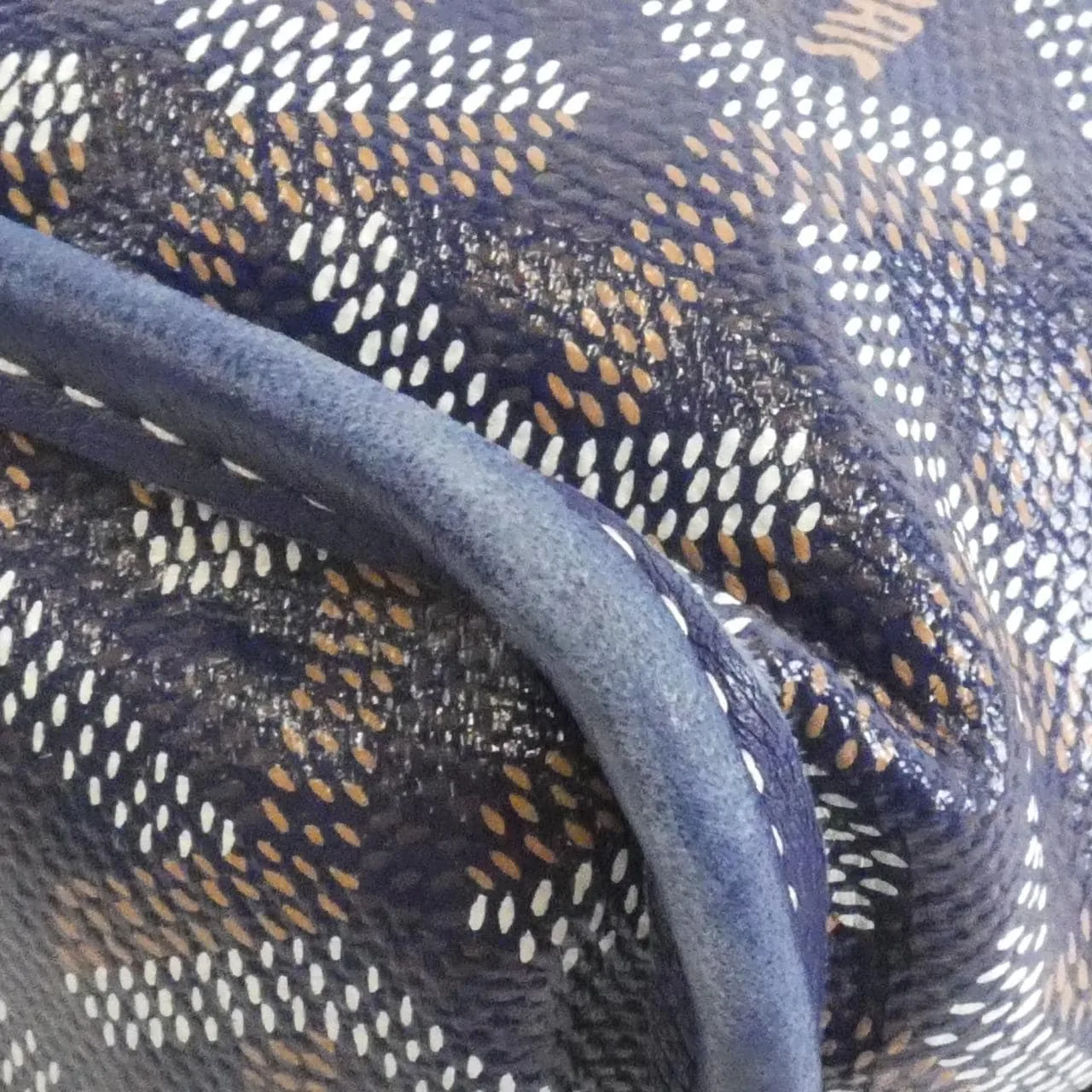 GOYARD Anjou Handbag Canvas Navy Canvas - Thumbnail 3