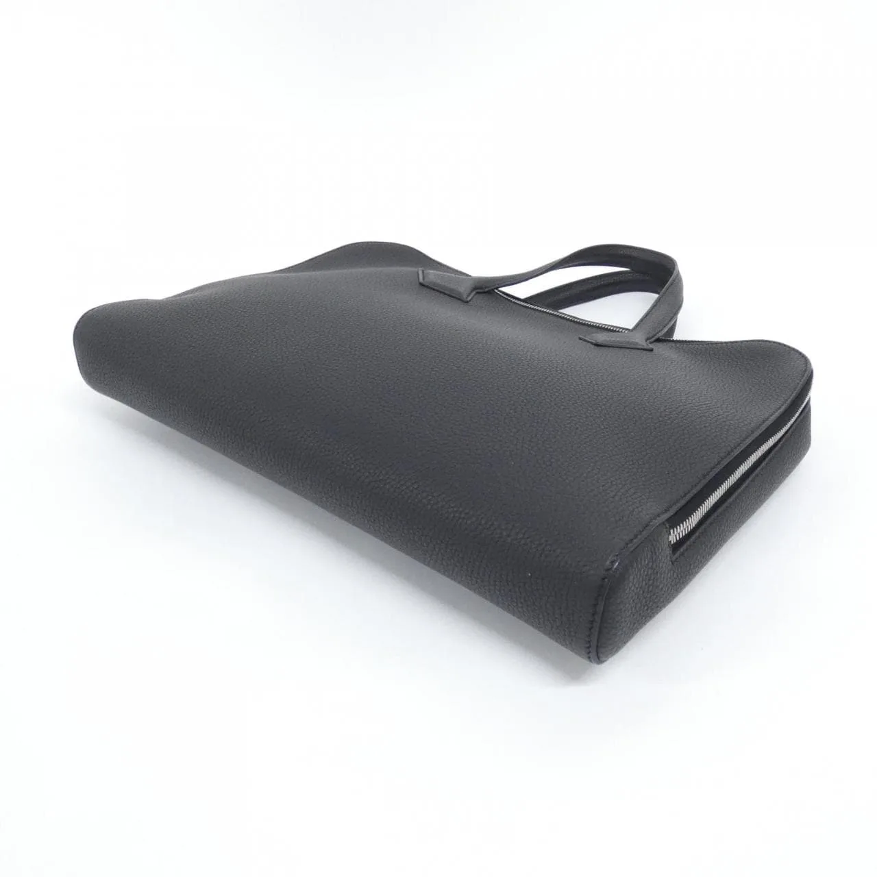 HERMES 076567CK Handbag Togo Black Togo Leather Rank A - Thumbnail 2