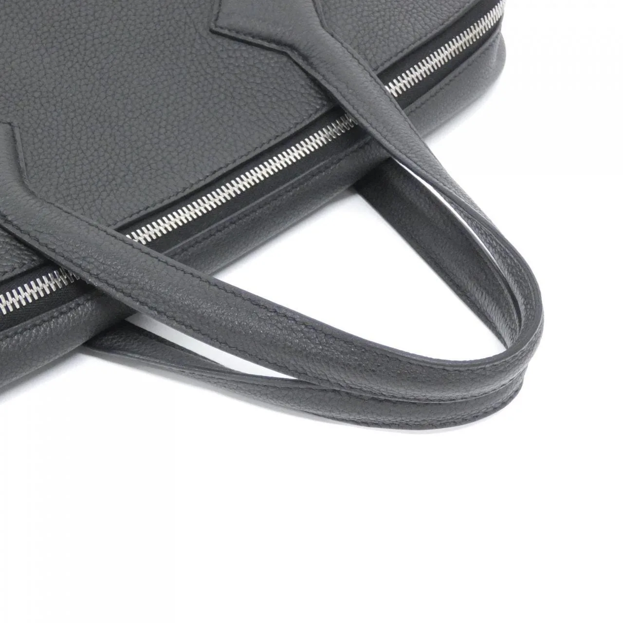 HERMES 076567CK Handbag Togo Black Togo Leather Rank A - Thumbnail 4