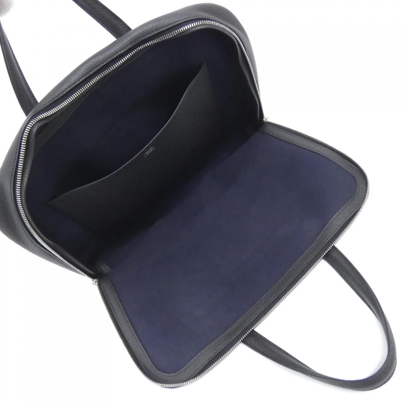 HERMES 076567CK Handbag Togo Black Togo Leather Rank A - Thumbnail 5