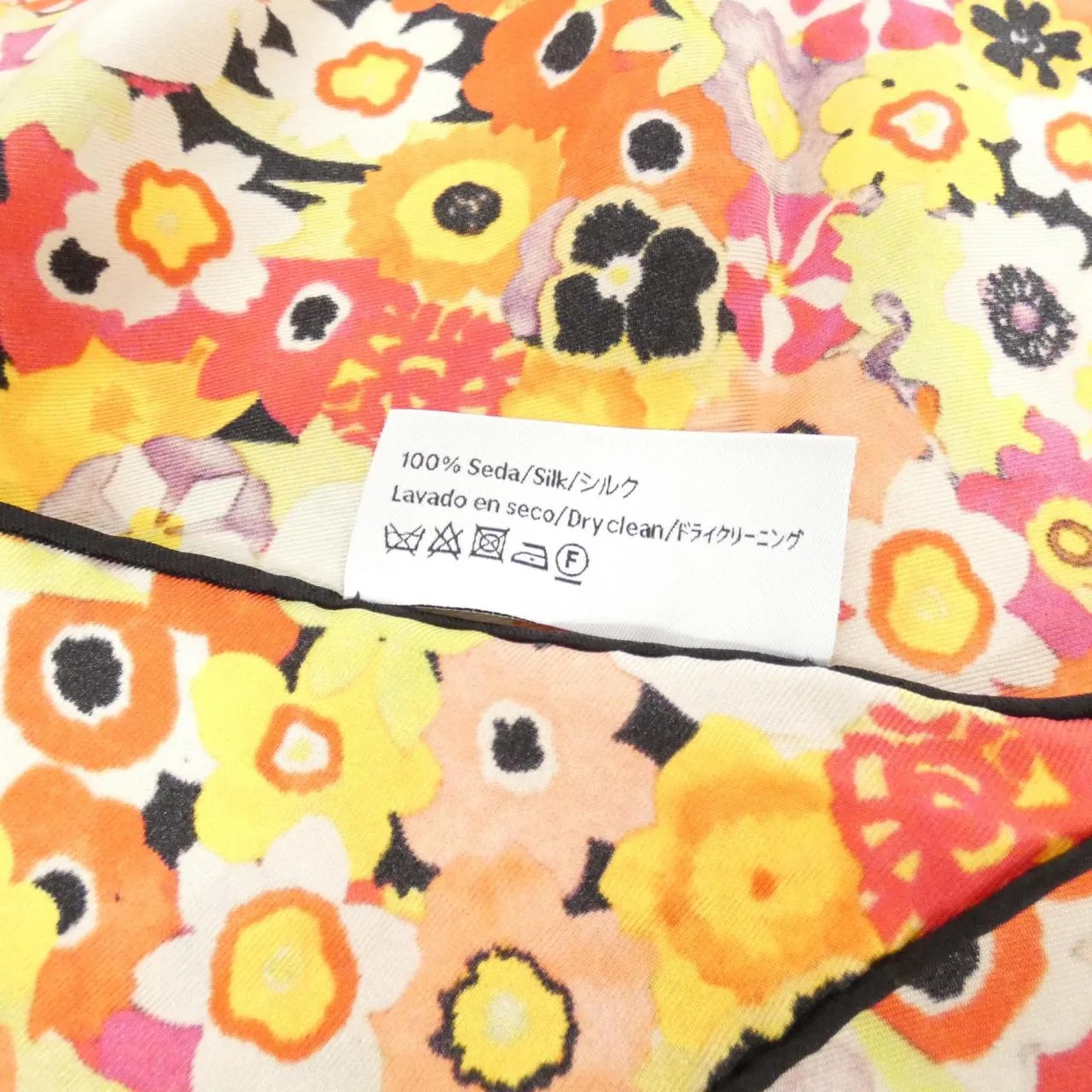 LOEWE F811487×17 Scarf 黑色 中古品A - 縮圖 4