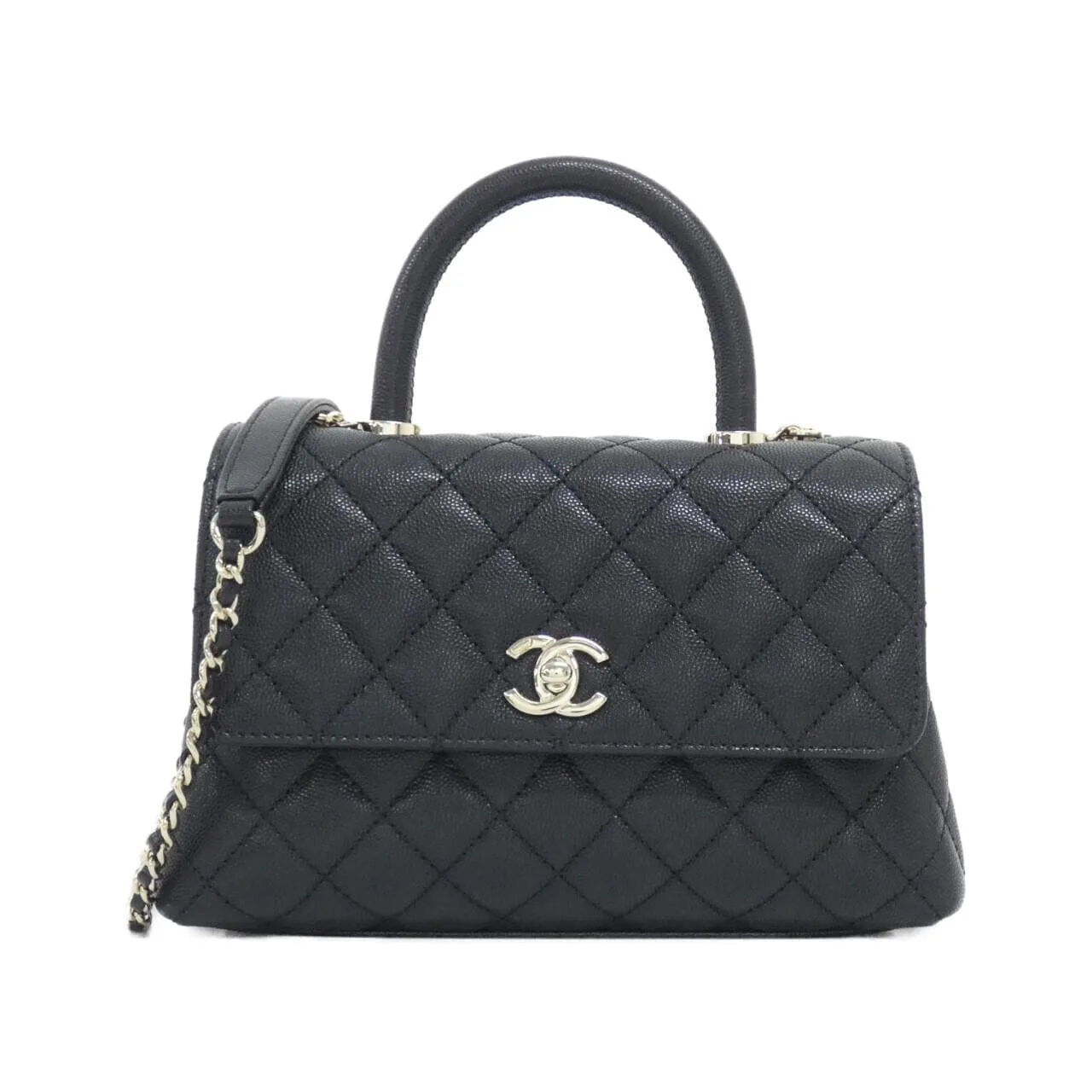 CHANEL Matelasse 92990 Handbag Grained Calfskin