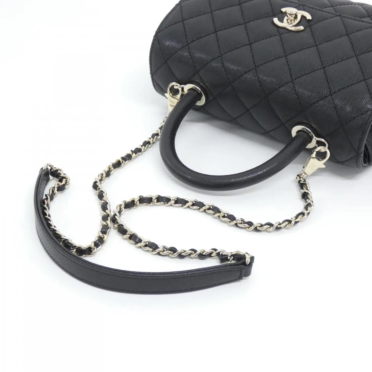 CHANEL Matelasse 92990 Handbag Grained Calfskin 5