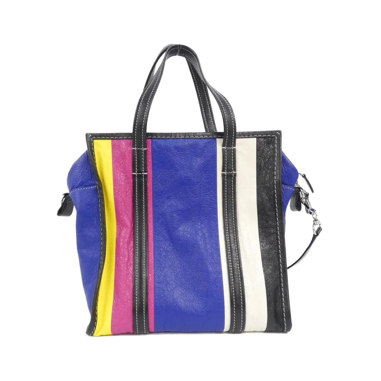 BALENCIAGA Everyday Shopper 513990 DE9CN Handbag Lambskin Multicolor Lambskin Rank A - Thumbnail 2