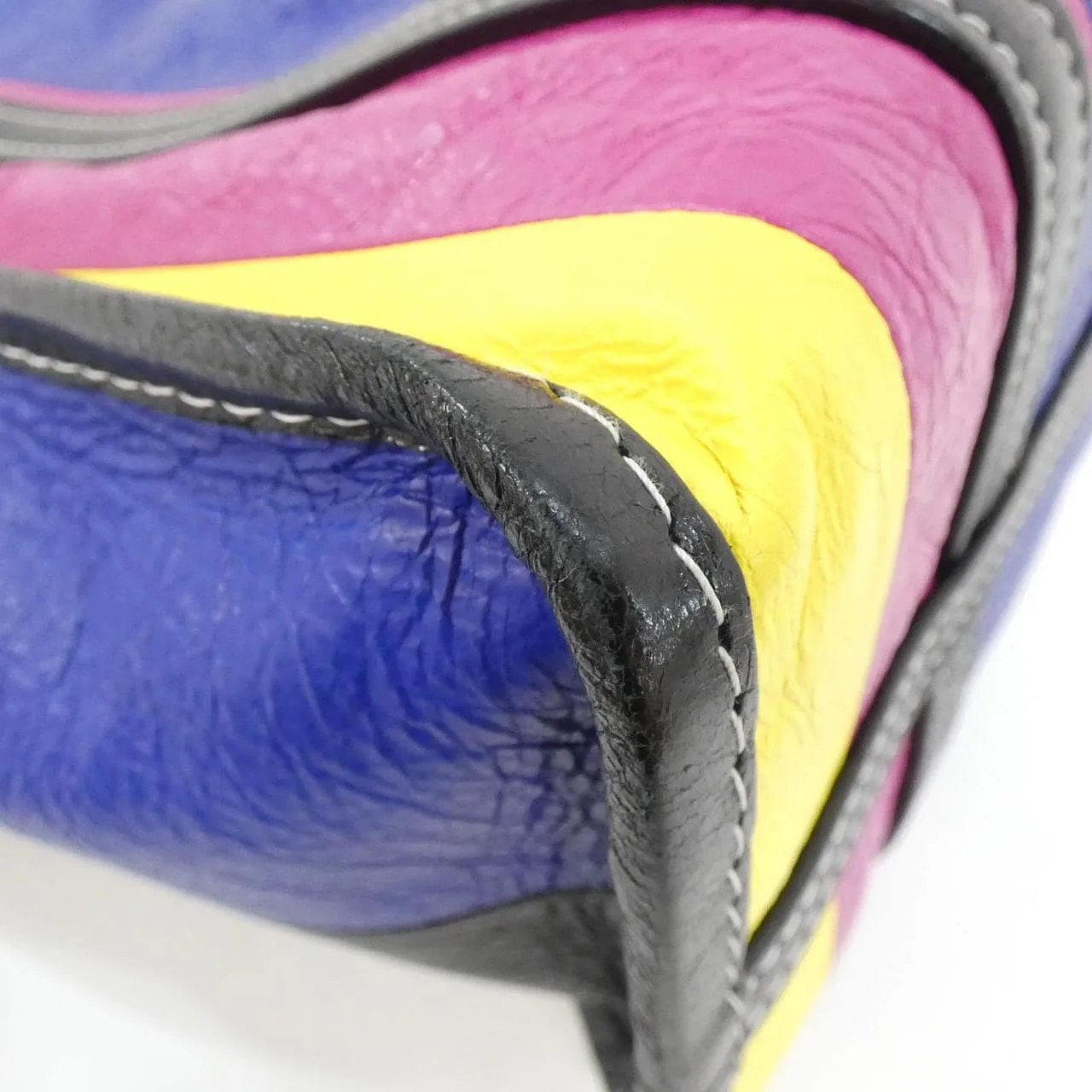 BALENCIAGA Everyday Shopper 513990 DE9CN Handbag Lambskin Multicolor Lambskin Rank A - Thumbnail 3