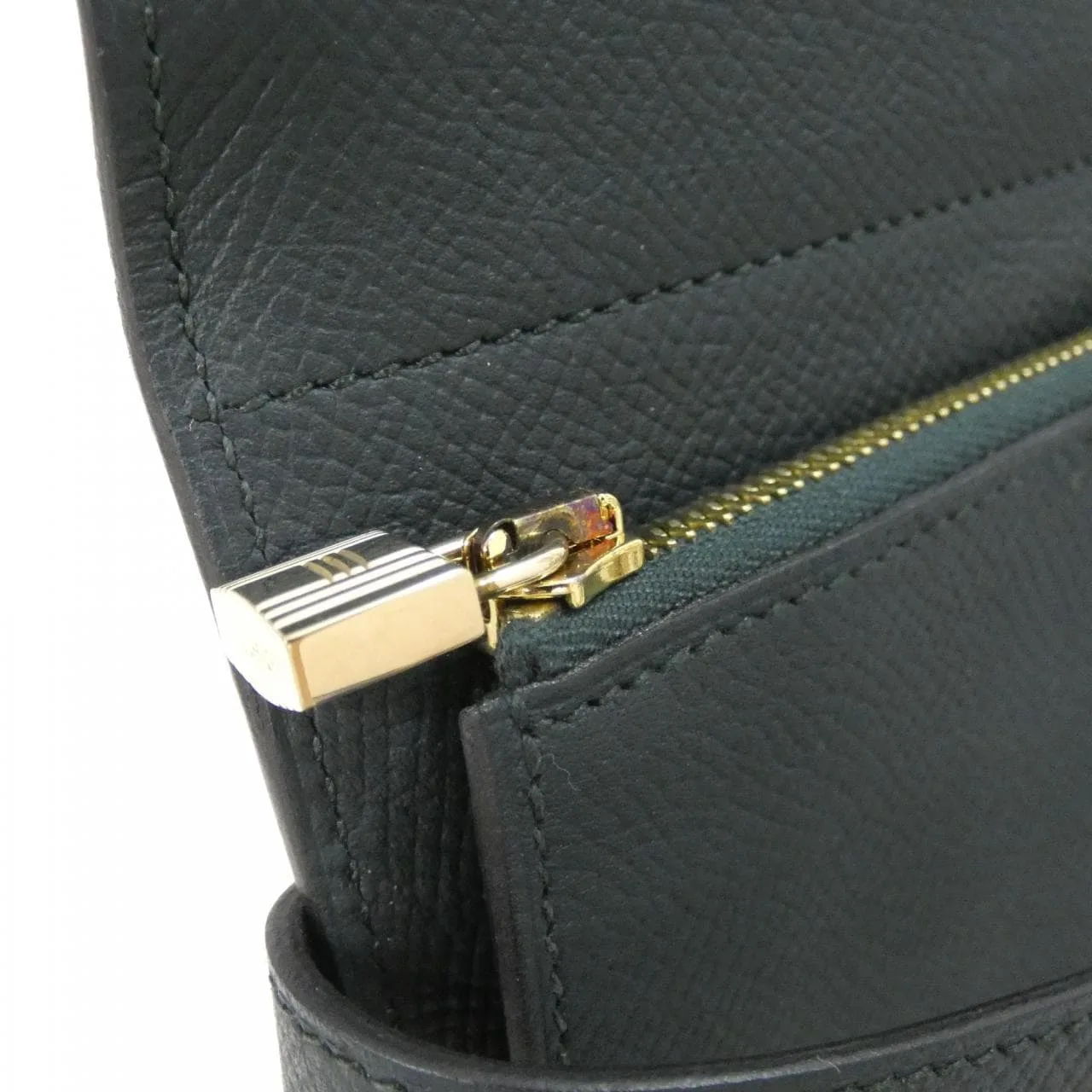 HERMES Kelly 054750CC Wallet Epsom Black Epsom Leather Rank A - Thumbnail 6