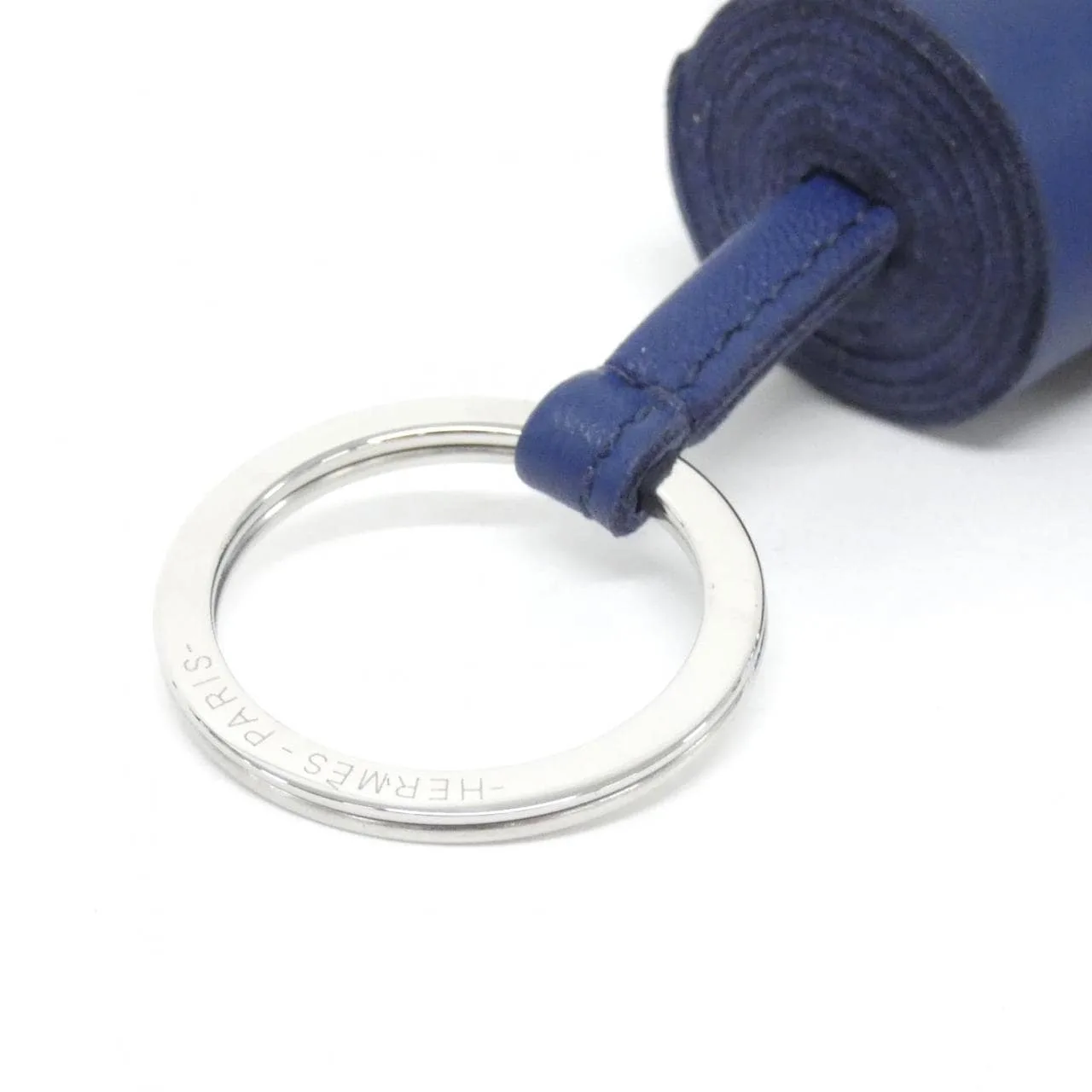HERMES 077894CJ Key Case Blue Rank A - Thumbnail 5