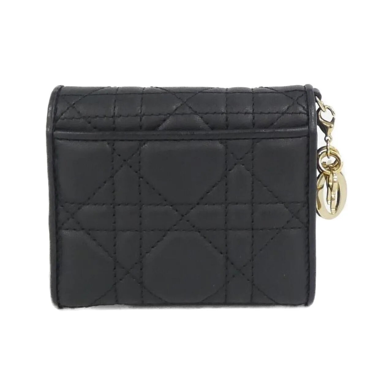 DIOR Lady Dior S0181ONMJ Wallet Lambskin Black Lambskin Rank A - Thumbnail 2