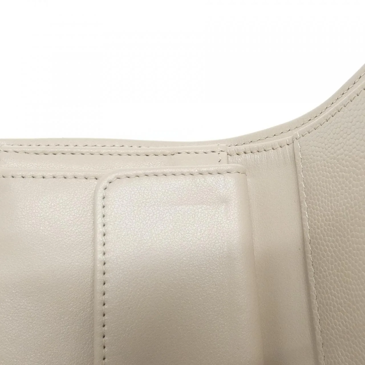 CHANEL AP4557 Wallet Grained Calfskin Beige Grained Calfskin Rank A - Thumbnail 6