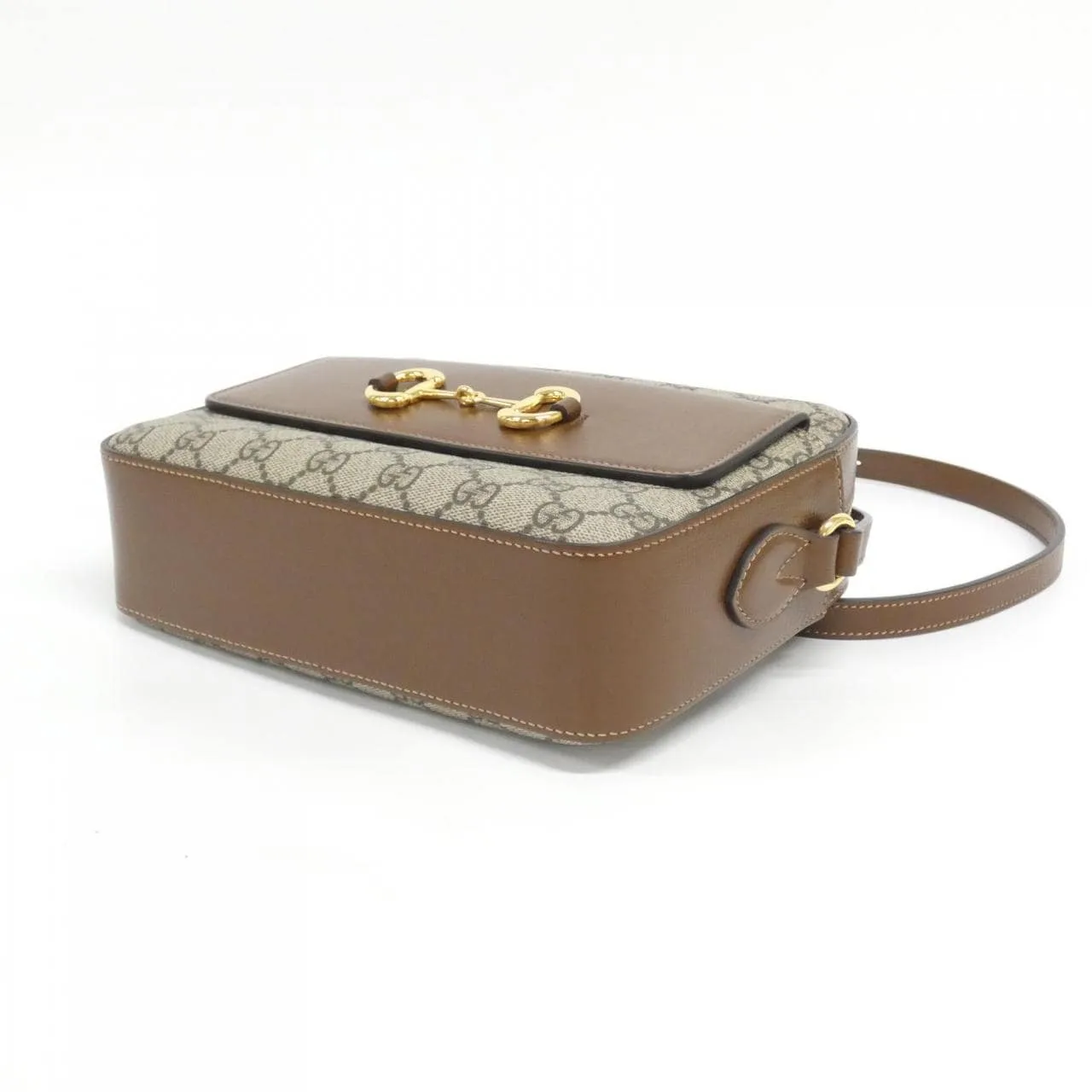 GUCCI Horsebit 1955 645454 92TCG 肩背包 帆布 黑色 帆布 中古品A - 縮圖 3