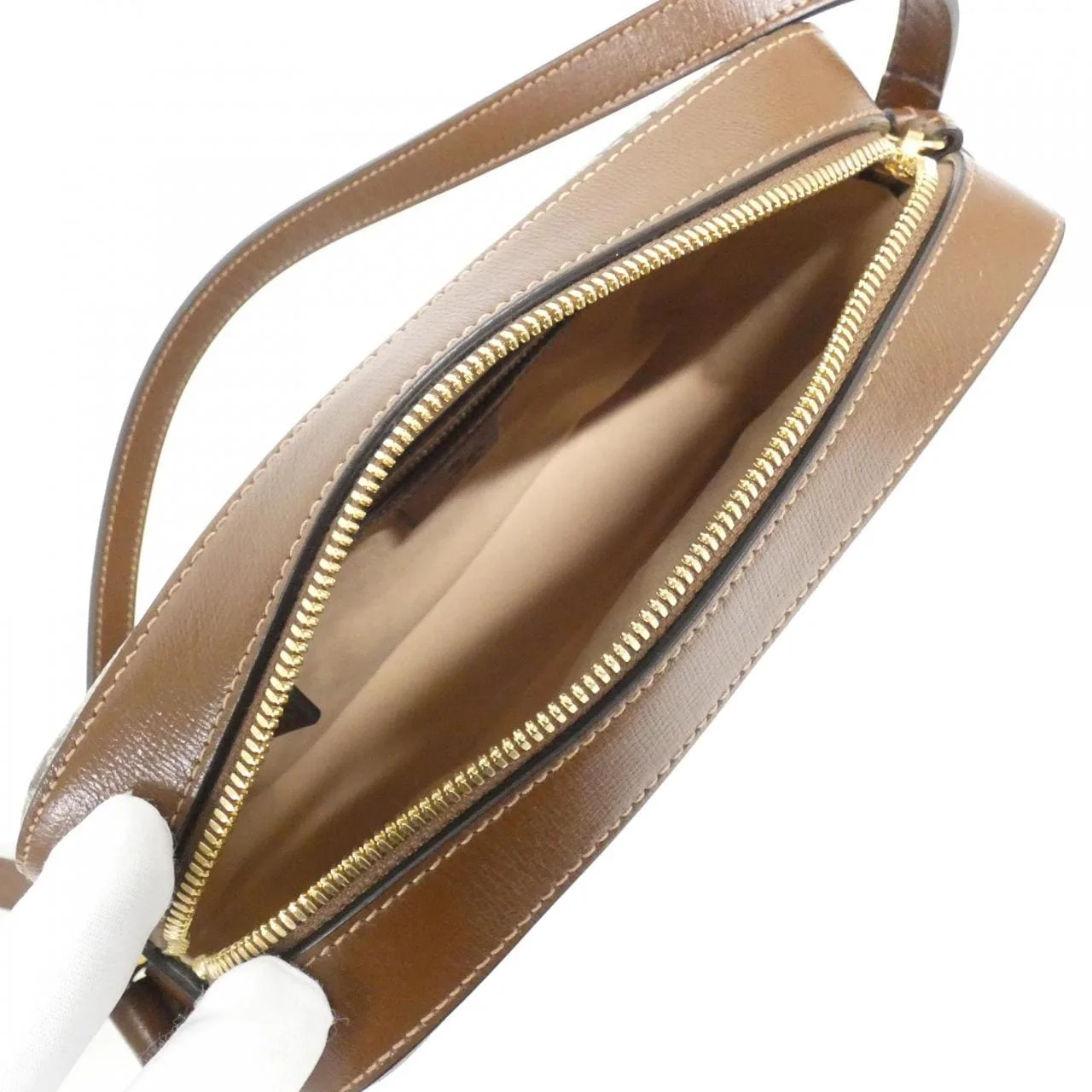 GUCCI Horsebit 1955 645454 92TCG 肩背包 帆布 黑色 帆布 中古品A - 縮圖 6