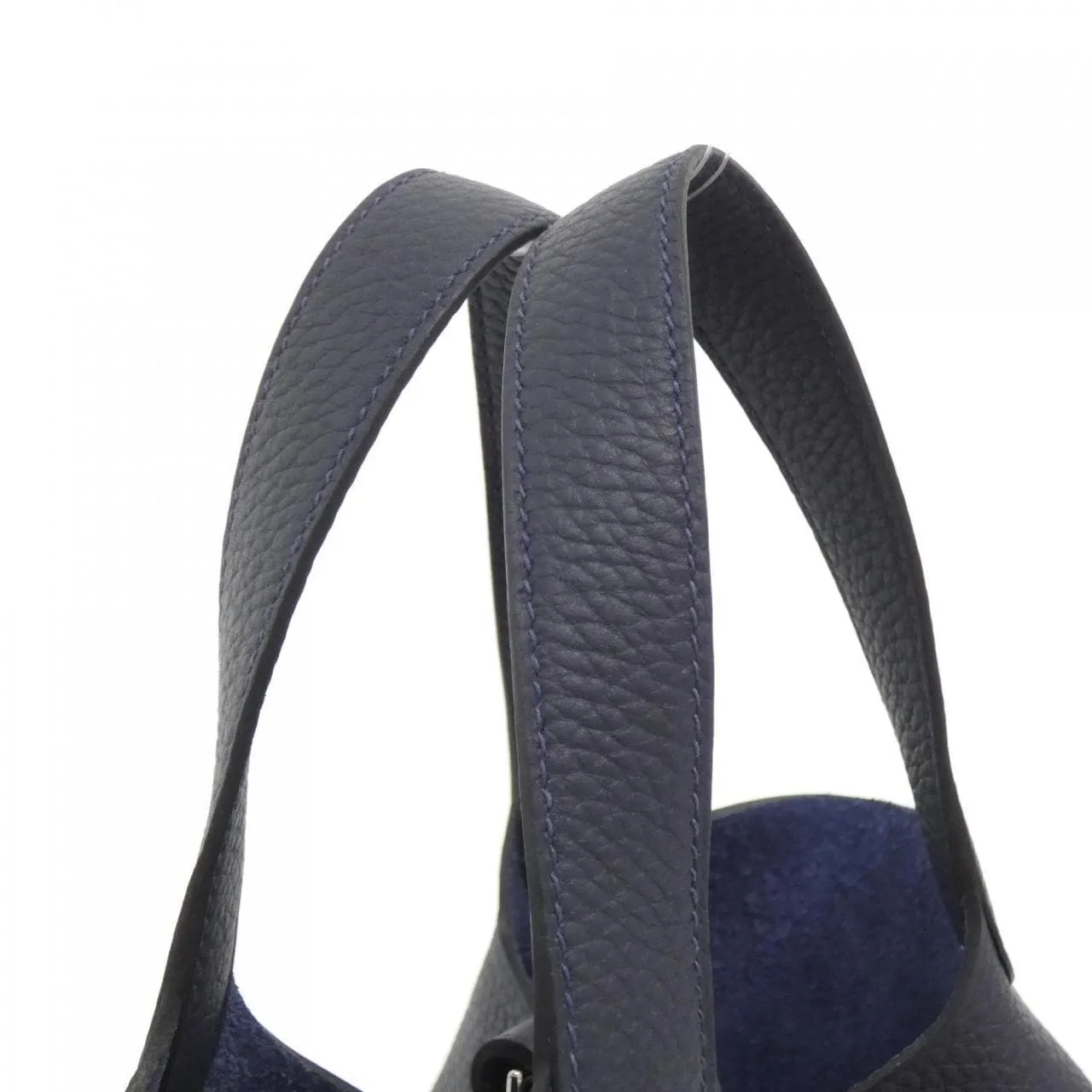 HERMES Picotin 056289CK Handbag Clemence Blue Clemence Leather Unused - Thumbnail 4