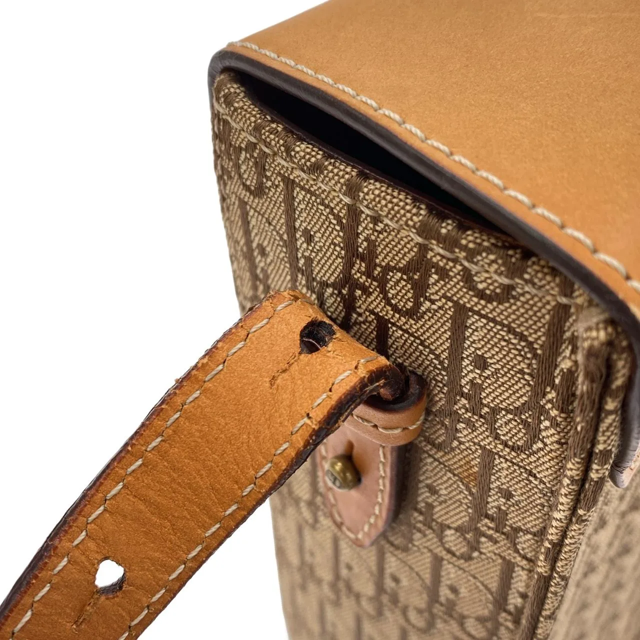 DIOR Shoulder Canvas Beige Canvas Rank B - Thumbnail 4