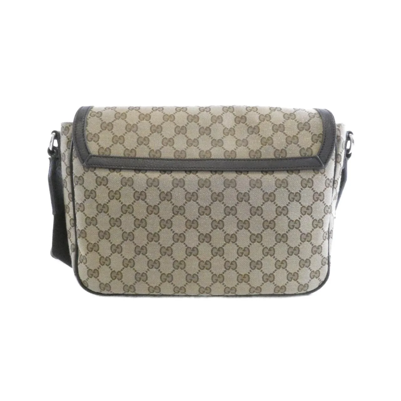 GUCCI GG Supreme 449171 KY9KN Shoulder Canvas 黑色 帆布 中古品B - 縮圖 2
