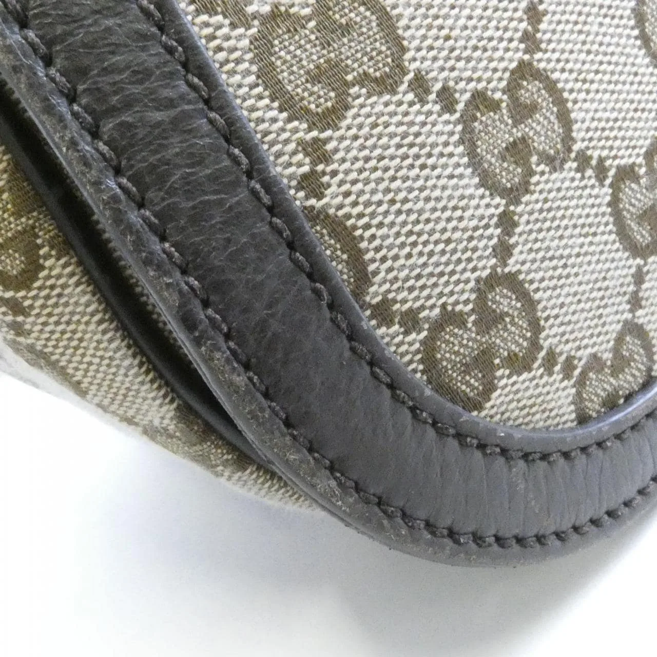 GUCCI GG Supreme 449171 KY9KN Shoulder Canvas 黑色 帆布 中古品B - 縮圖 4