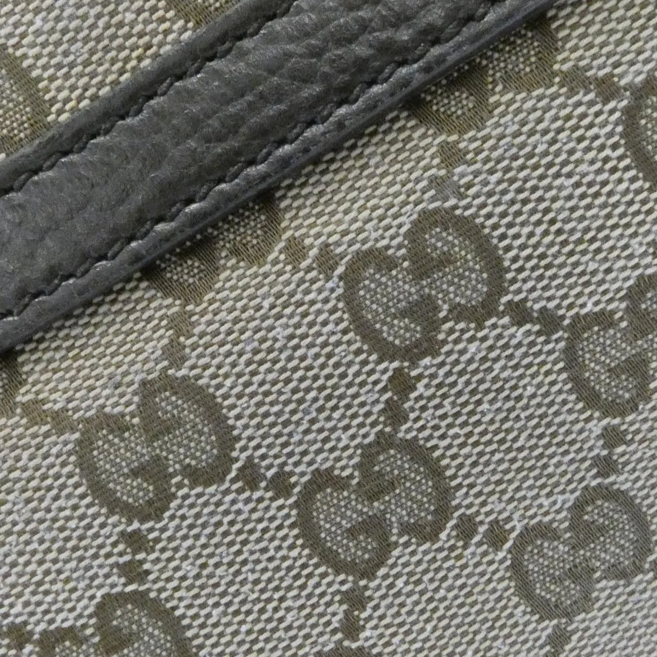 GUCCI GG Supreme 449171 KY9KN Shoulder Canvas 黑色 帆布 中古品B - 縮圖 5