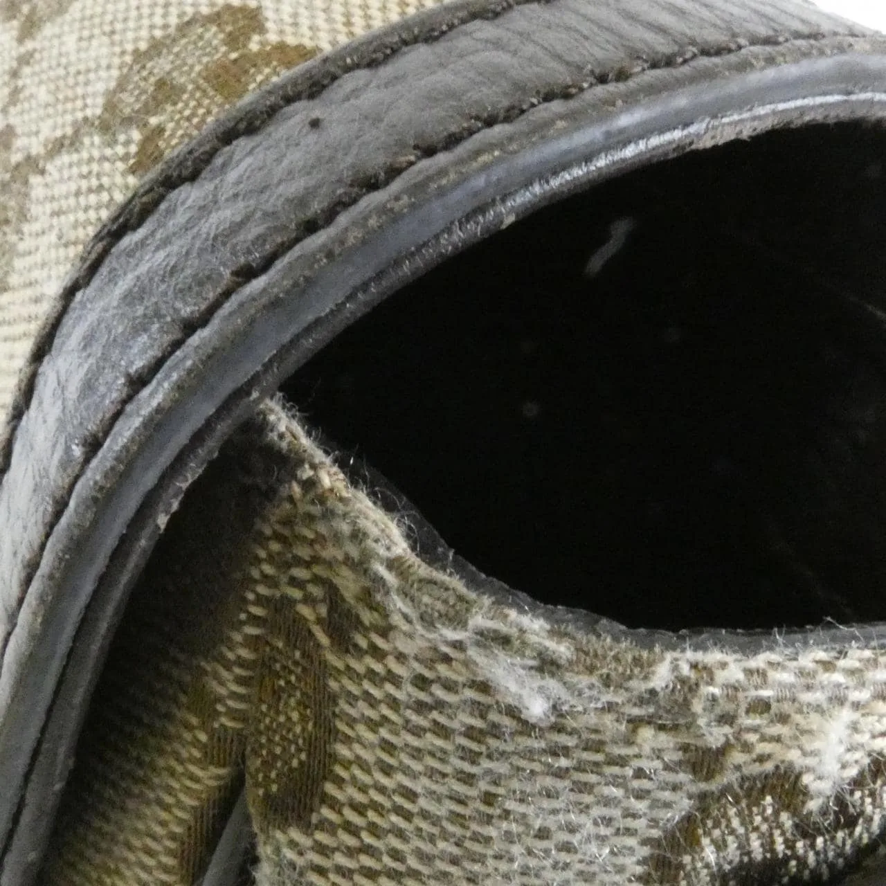 GUCCI GG Supreme 449171 KY9KN Shoulder Canvas 黑色 帆布 中古品B - 縮圖 6