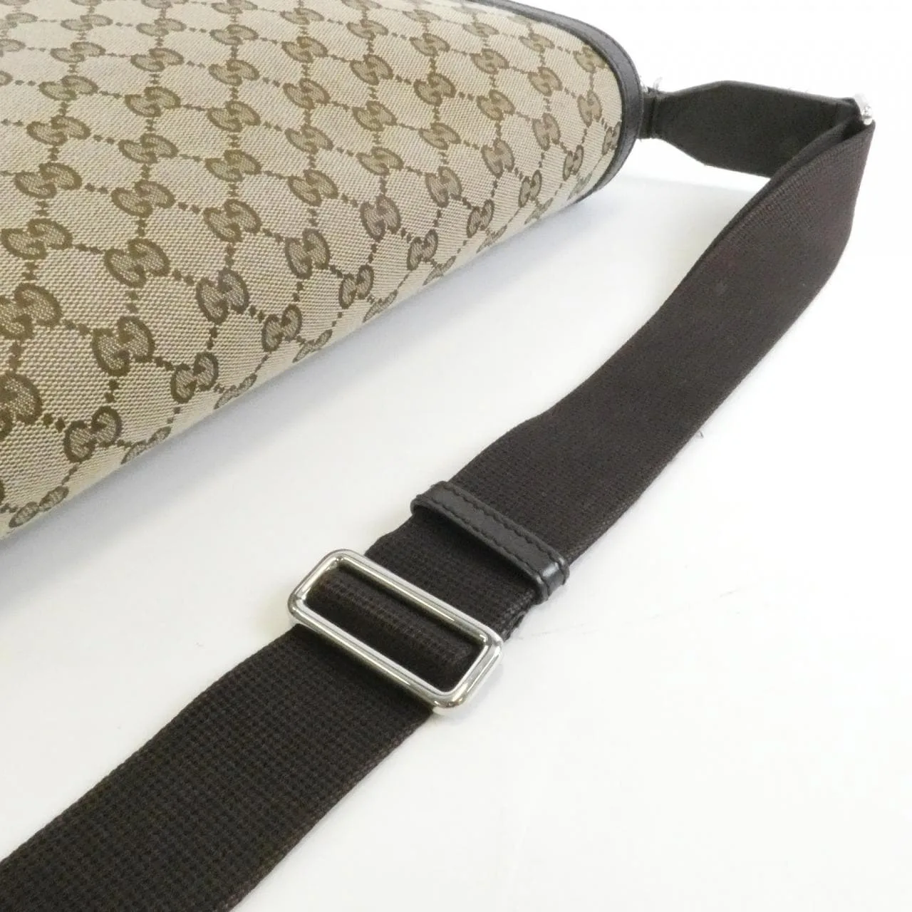 GUCCI GG Supreme 449171 KY9KN Shoulder Canvas 黑色 帆布 中古品B - 縮圖 7