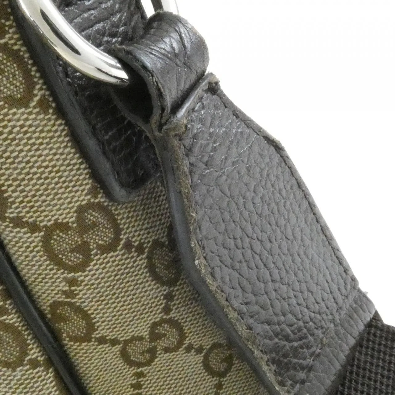GUCCI GG Supreme 449171 KY9KN Shoulder Canvas 黑色 帆布 中古品B - 縮圖 8