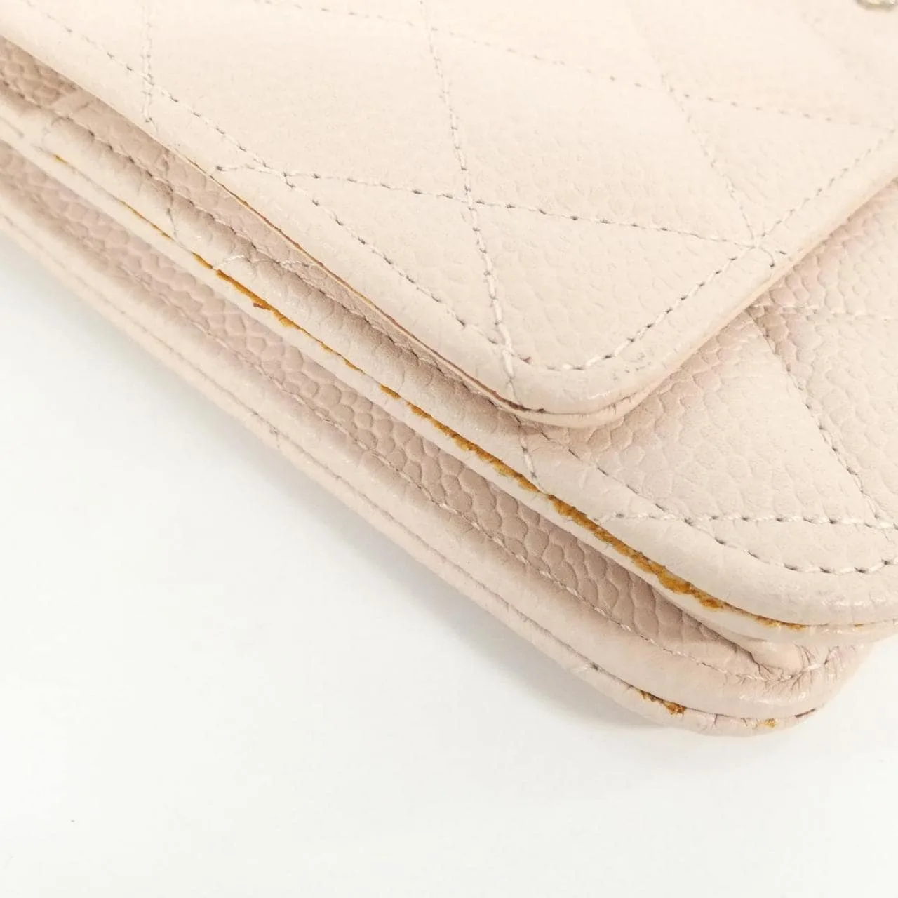 CHANEL Timeless Classic 33814 Wallet Grained Calfskin Pink Grained Calfskin Rank B - Thumbnail 3