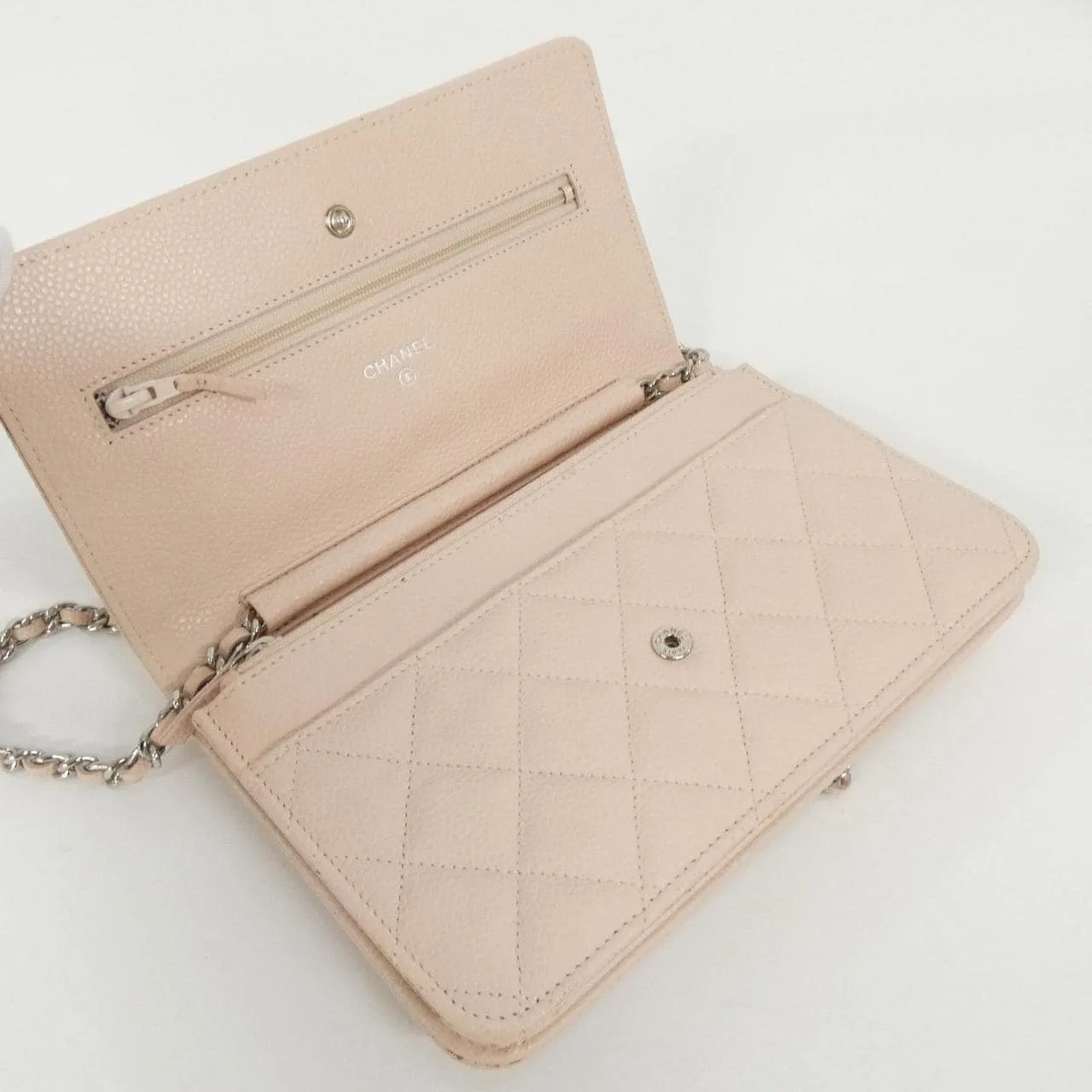 CHANEL Timeless Classic 33814 Wallet Grained Calfskin Pink Grained Calfskin Rank B - Thumbnail 7