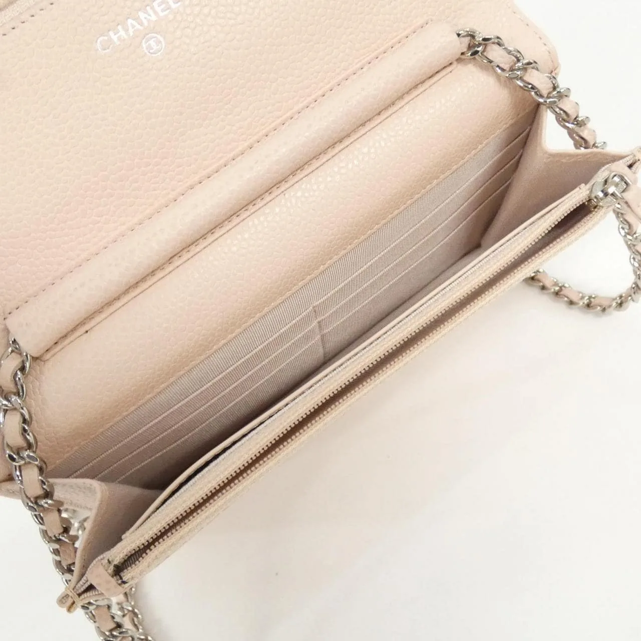 CHANEL Timeless Classic 33814 Wallet Grained Calfskin Pink Grained Calfskin Rank B - Thumbnail 8