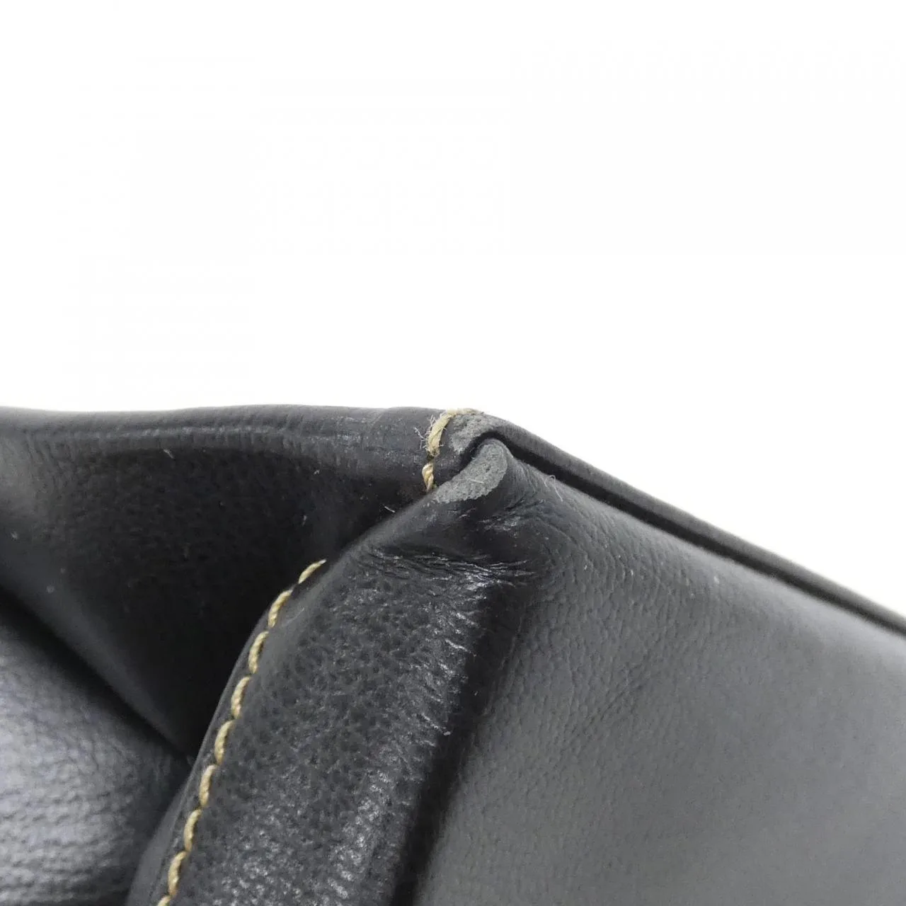LOEWE 13 76 80 Handbag Leather Black Leather Rank B - Thumbnail 4