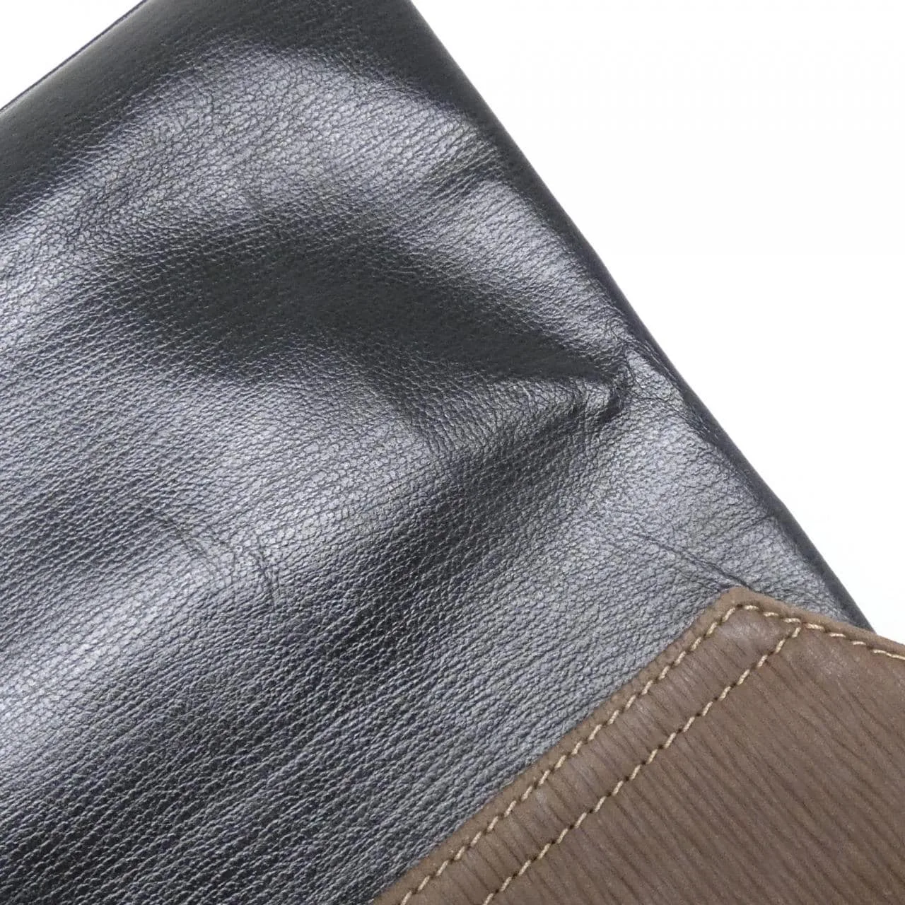 LOEWE 13 76 80 Handbag Leather Black Leather Rank B - Thumbnail 5