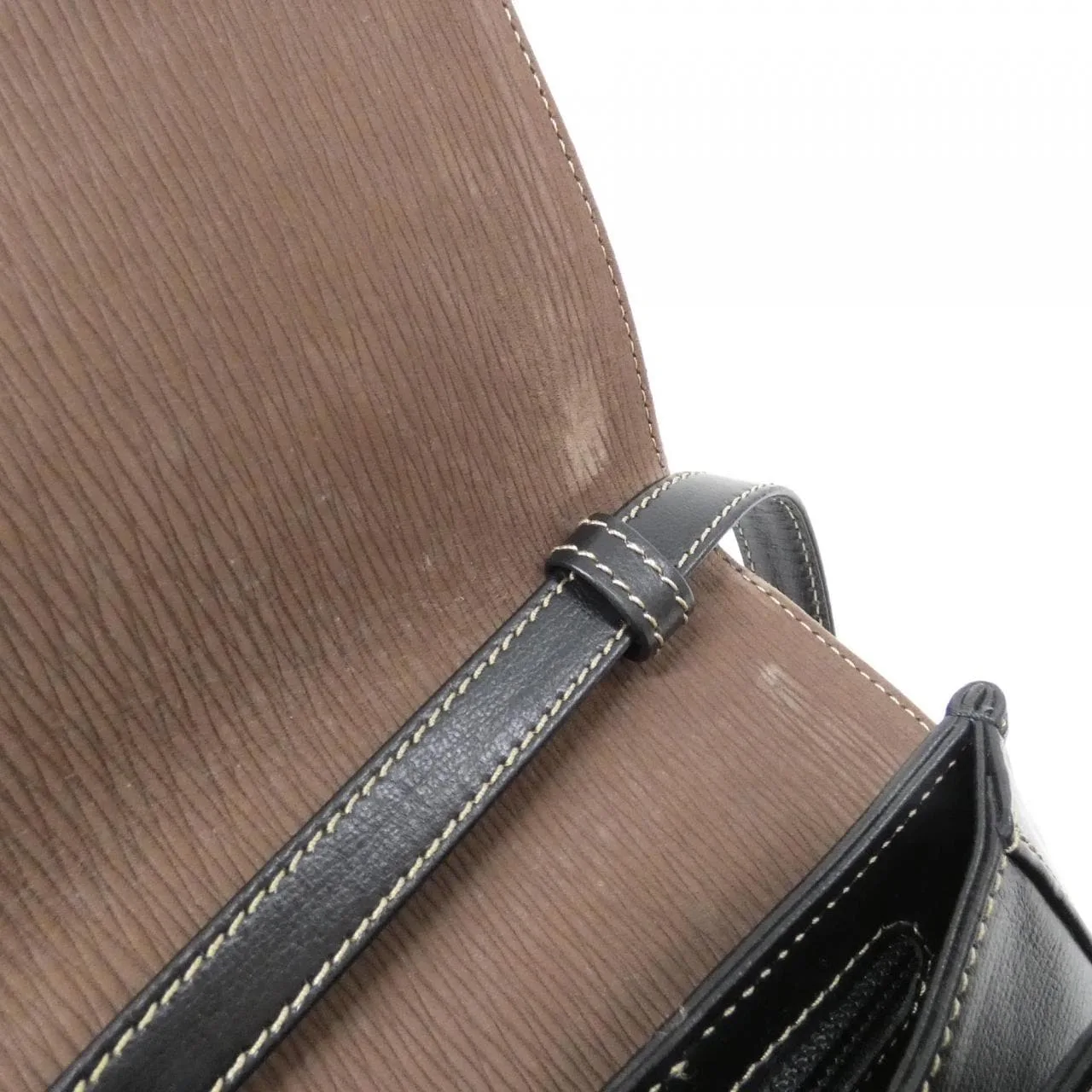LOEWE 13 76 80 Handbag Leather Black Leather Rank B - Thumbnail 10
