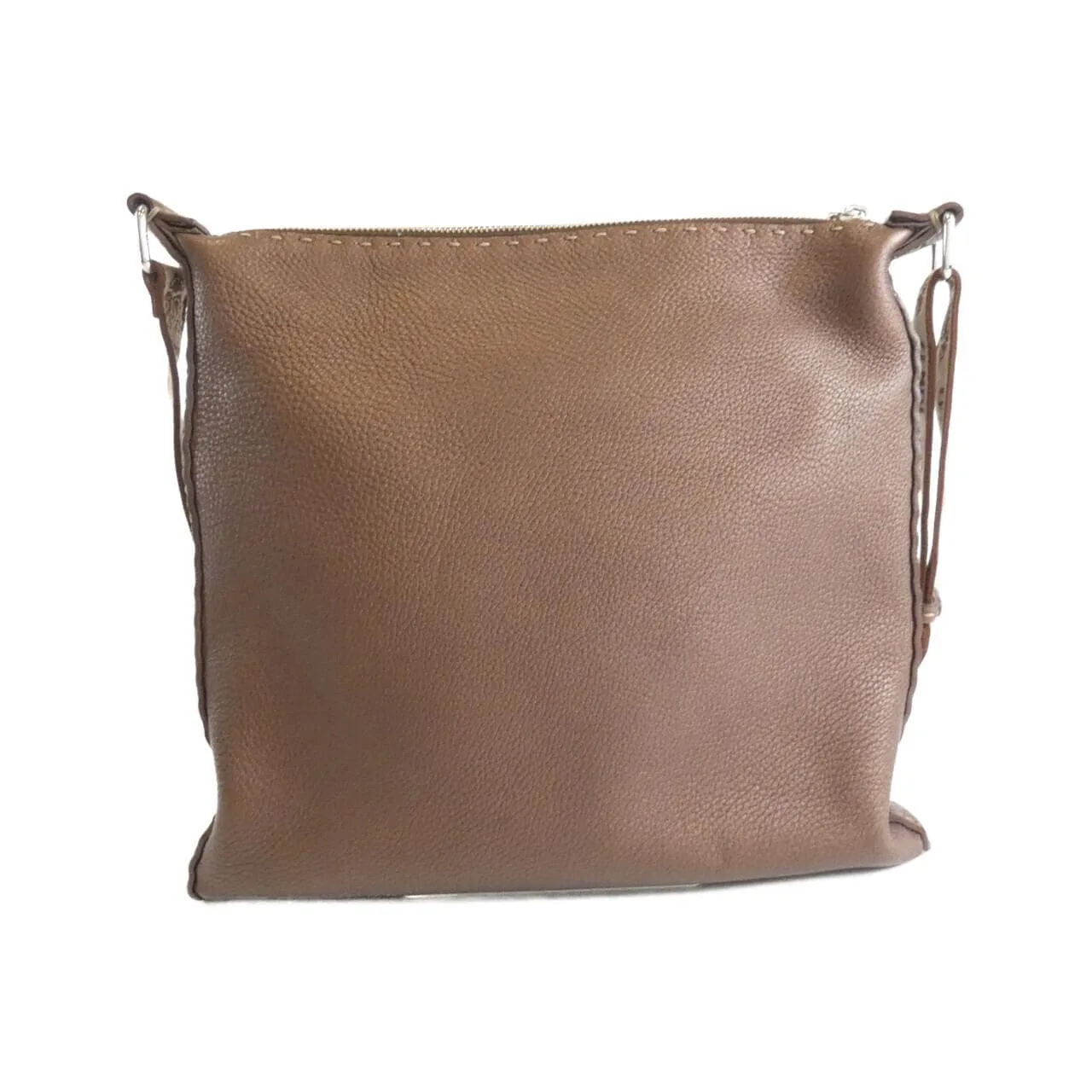 FENDI 8BT109 Shoulder Leather Brown Leather - Thumbnail 2