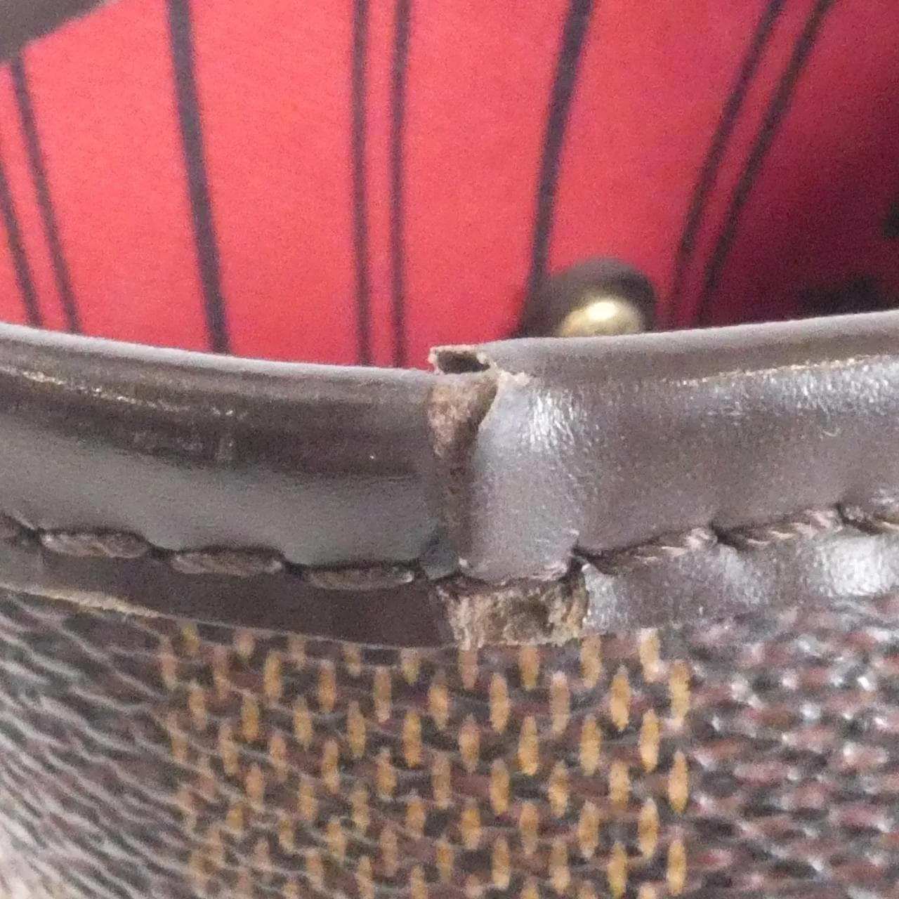 LOUIS VUITTON Neverfull N51105 Tote Damier Black Damier - Thumbnail 4