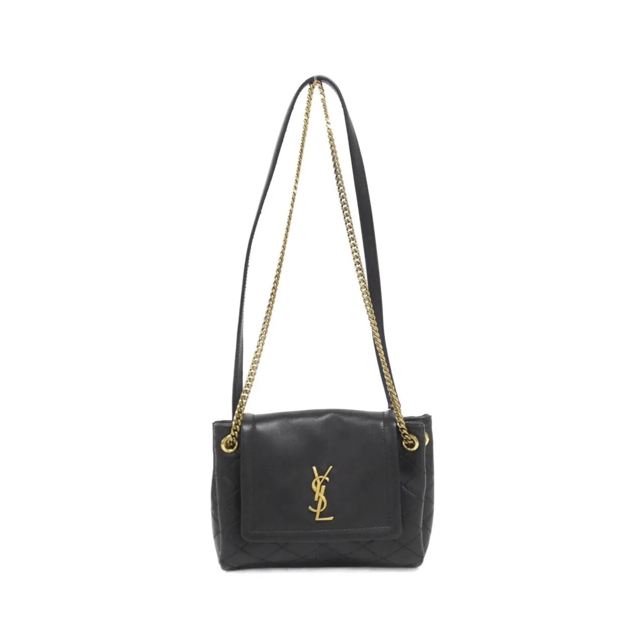 SAINT LAURENT 672738 1EL07 Shoulder Lambskin Black